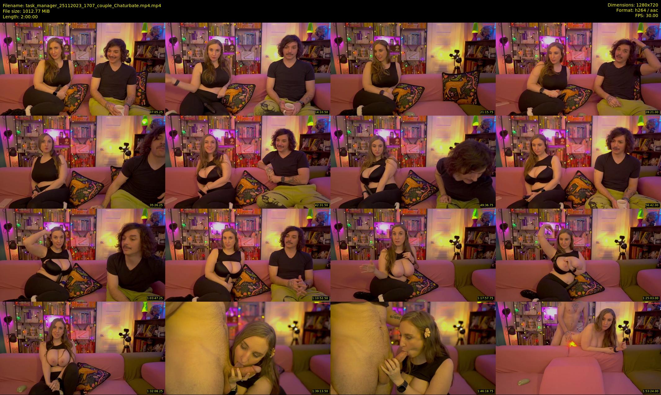 task_manager — 120 minute Chaturbate couple cam show recording, 720p, Nov 25, 2023