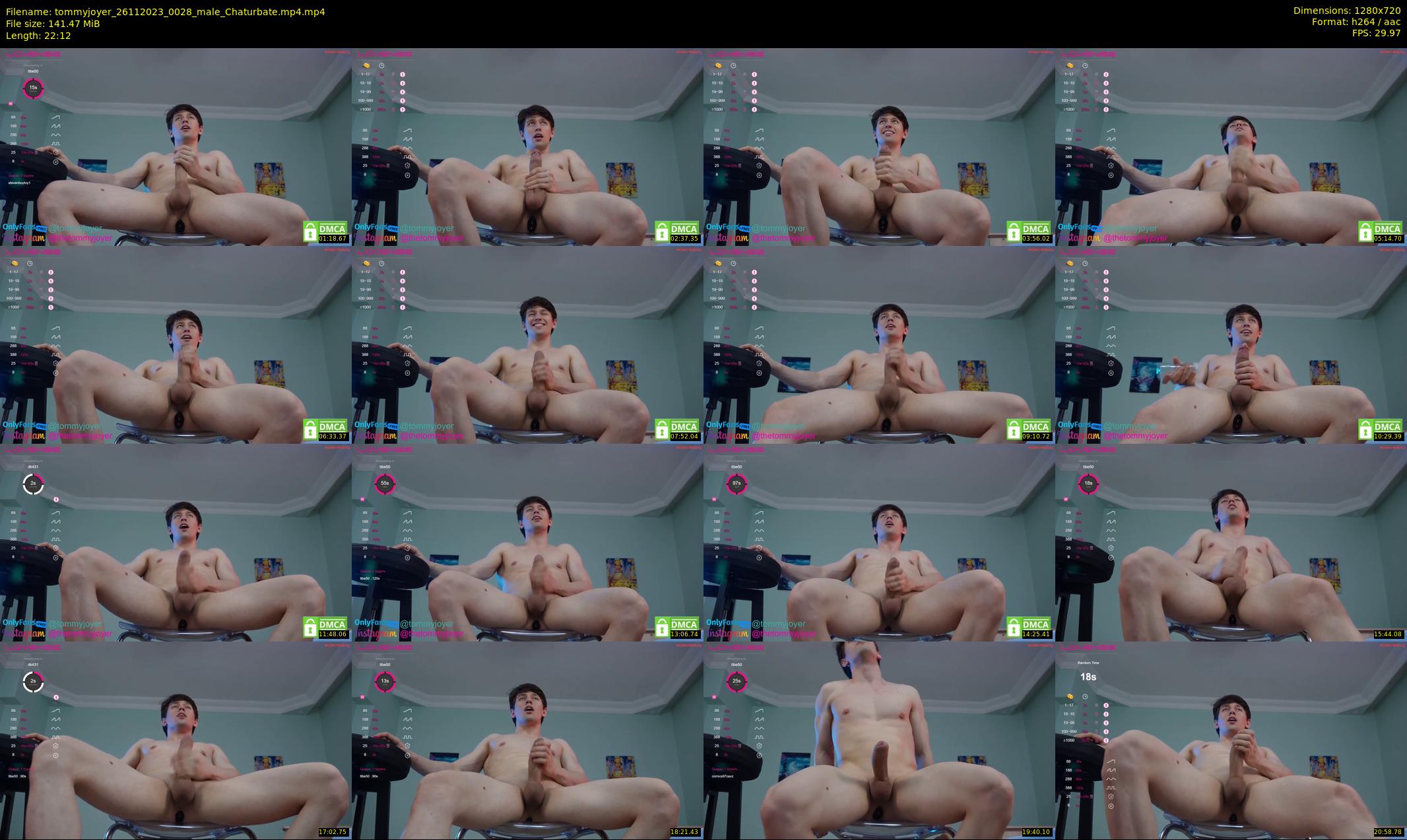 tommyjoyer — 23 minute Chaturbate male cam show recording, 720p, Nov 26, 2023