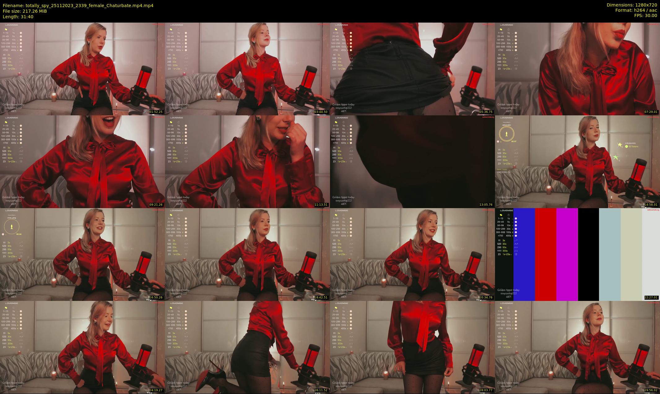 totally_spy — 32 minute Chaturbate female cam show recording, 720p, Nov 25, 2023
