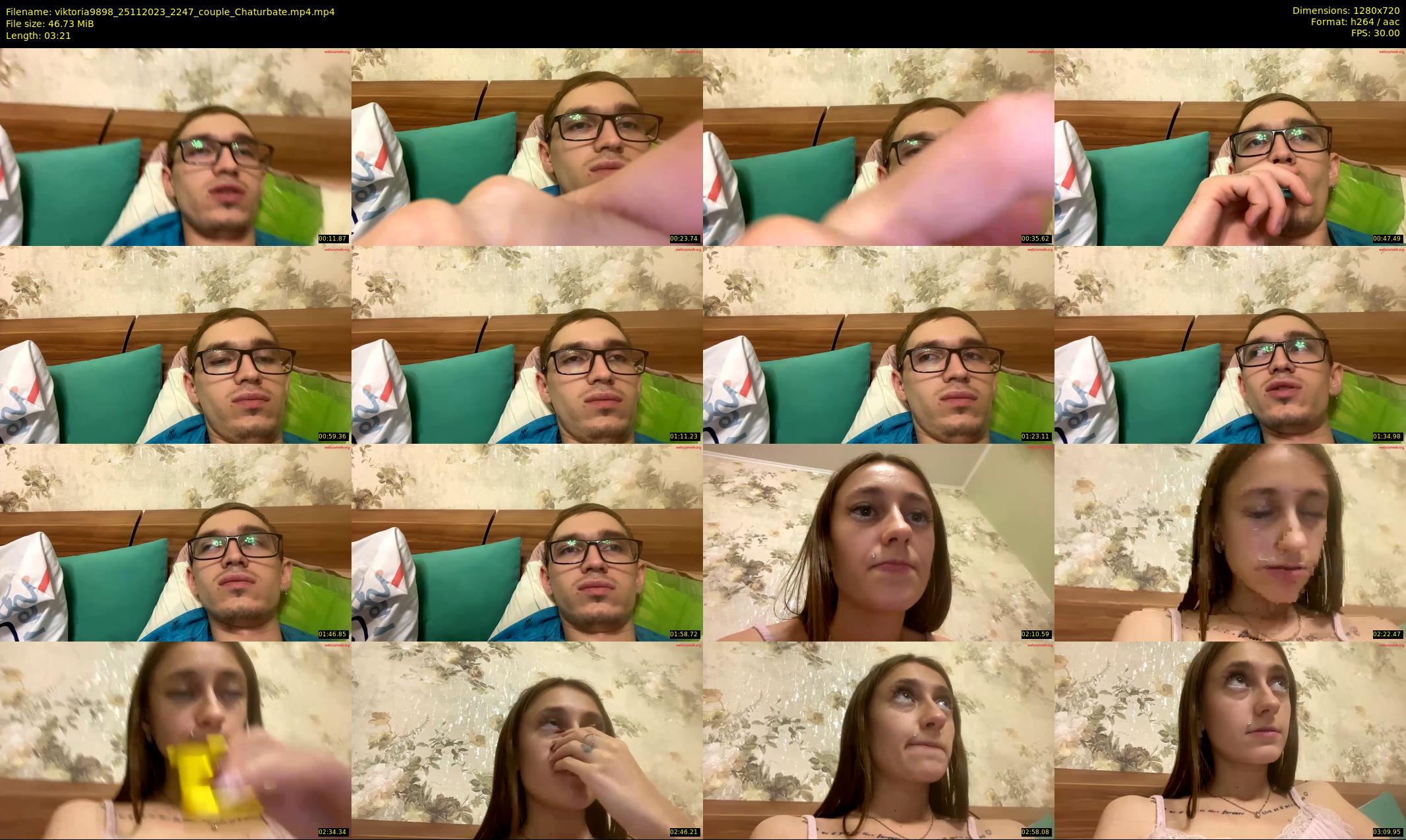 viktoria9898 — 4 minute Chaturbate couple cam show recording, 720p, Nov 25, 2023