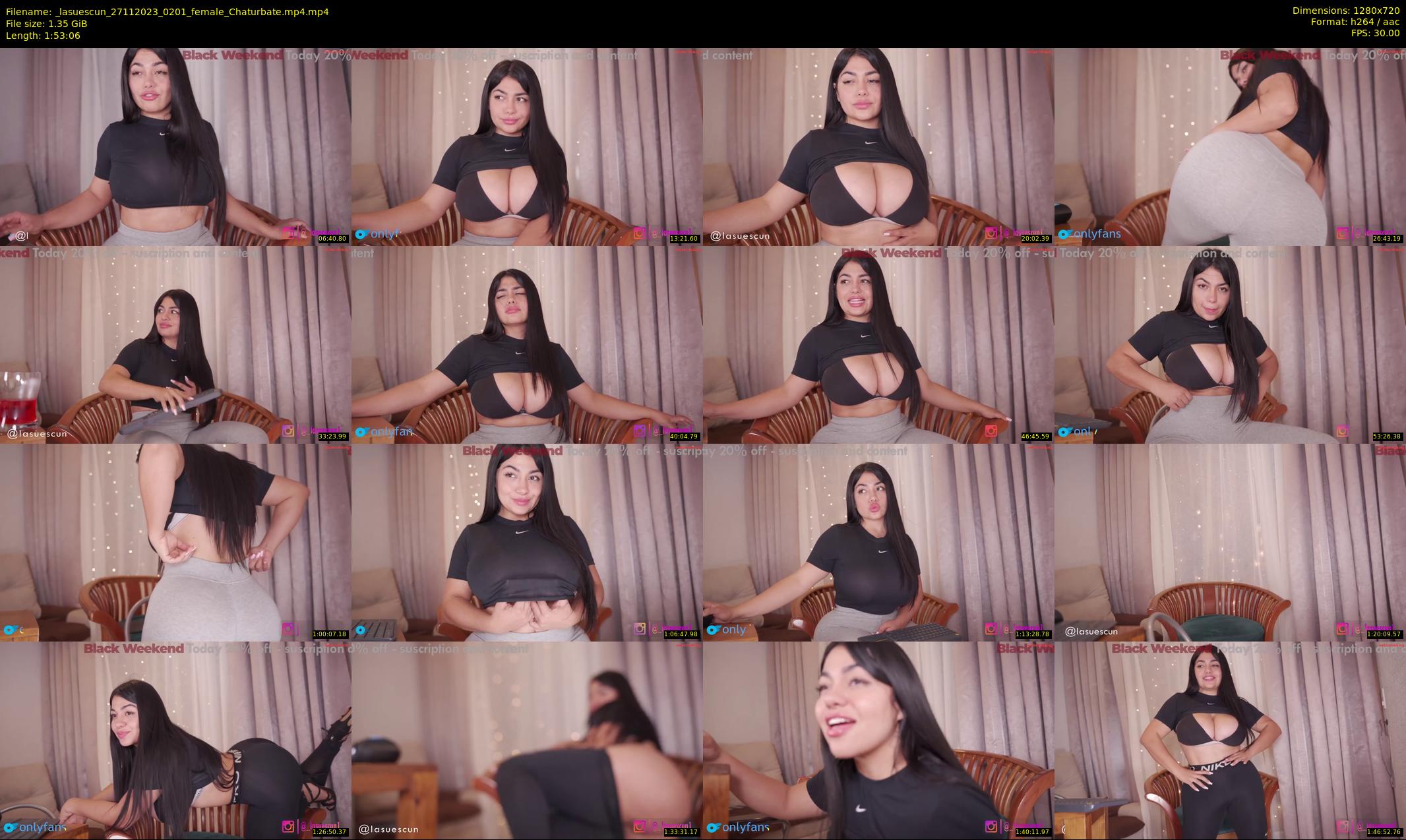 _lasuescun — 114 minute Chaturbate female cam show recording, 720p, Nov 27, 2023