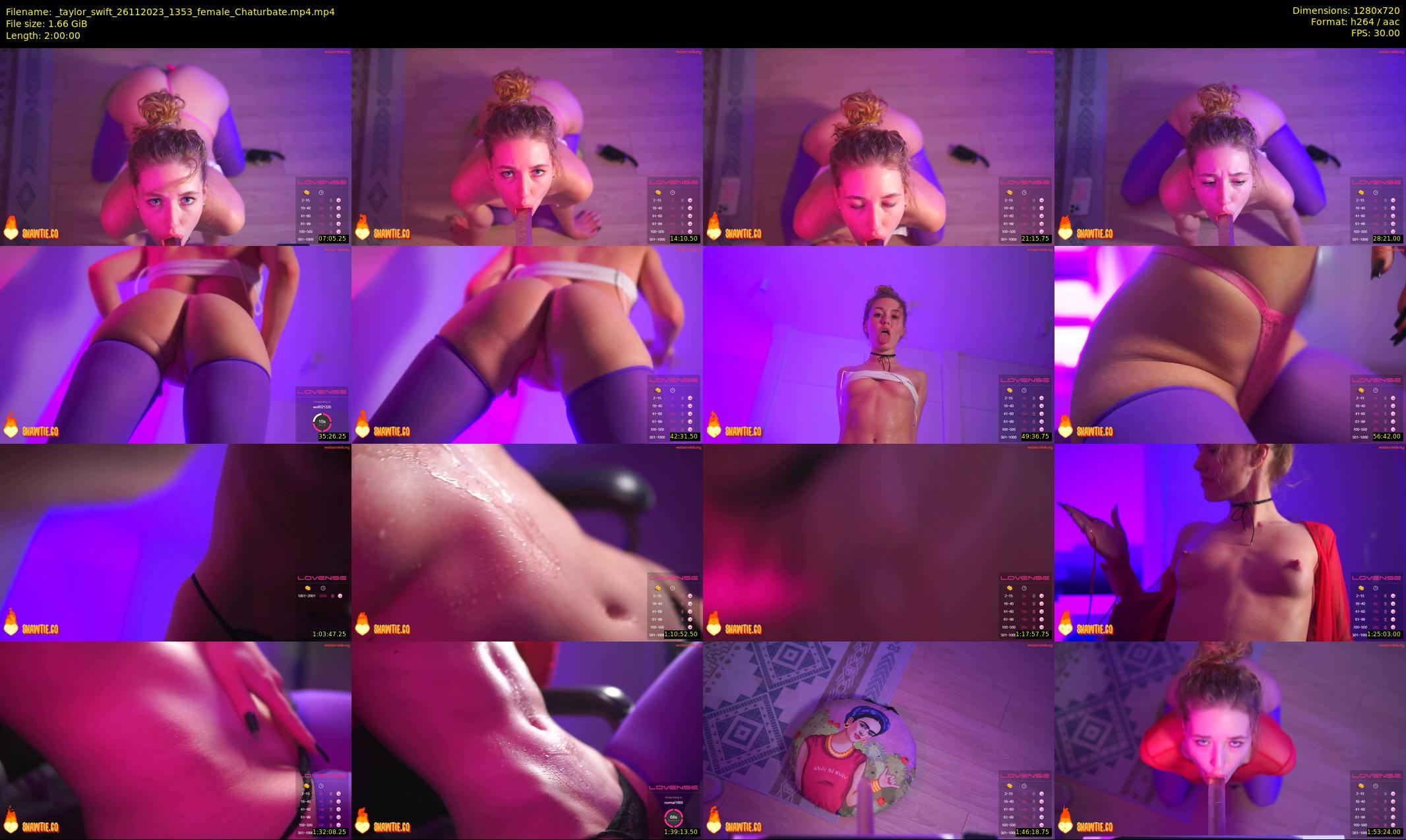 _taylor_swift — 120 minute Chaturbate female cam show recording, 720p, Nov 26, 2023