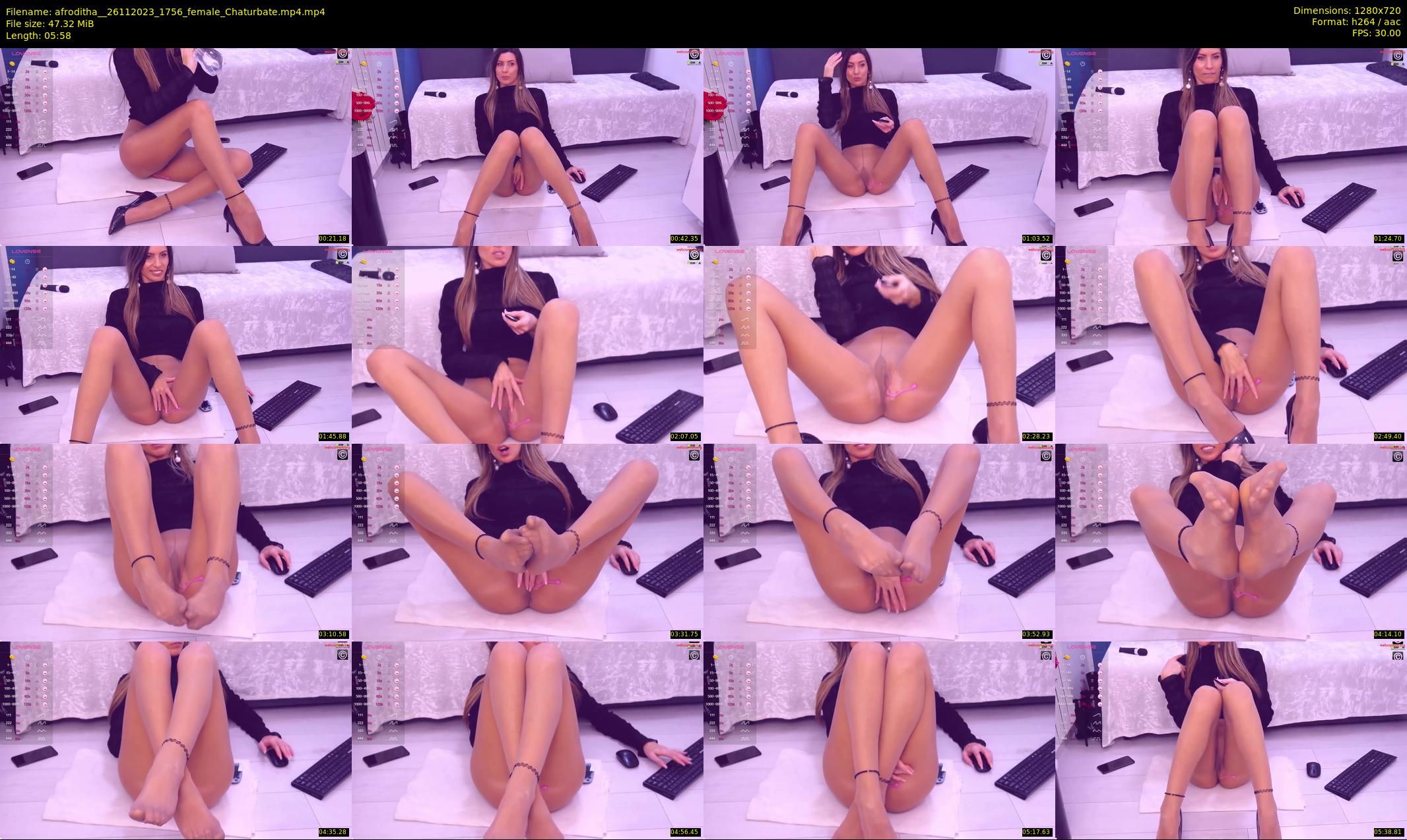 afroditha_ — 6 minute Chaturbate female cam show recording, 720p, Nov 26, 2023