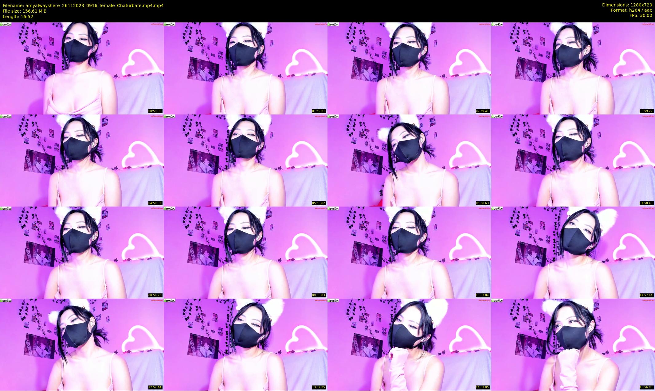 amyalwayshere — 17 minute Chaturbate female cam show recording, 720p, Nov 26, 2023