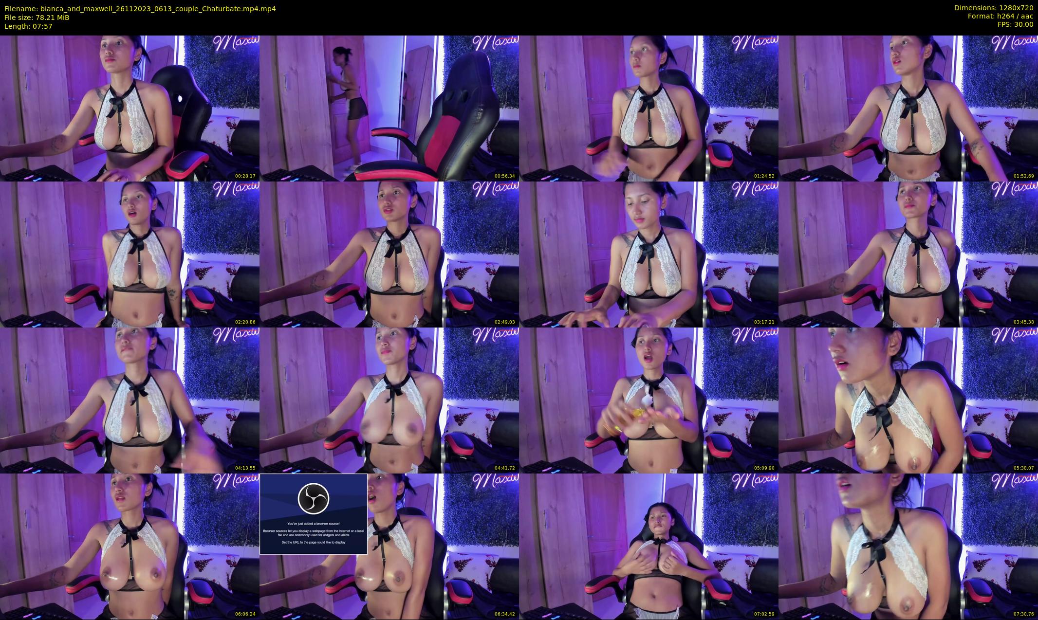 bianca_and_maxwell — 8 minute Chaturbate couple cam show recording, 720p, Nov 26, 2023