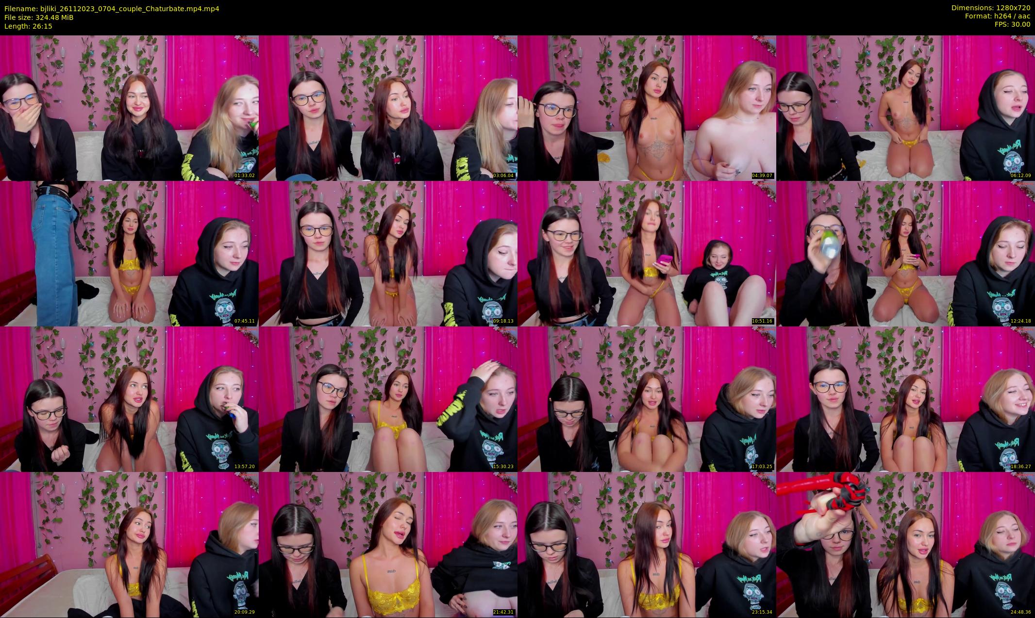 bjliki — 27 minute Chaturbate couple cam show recording, 720p, Nov 26, 2023