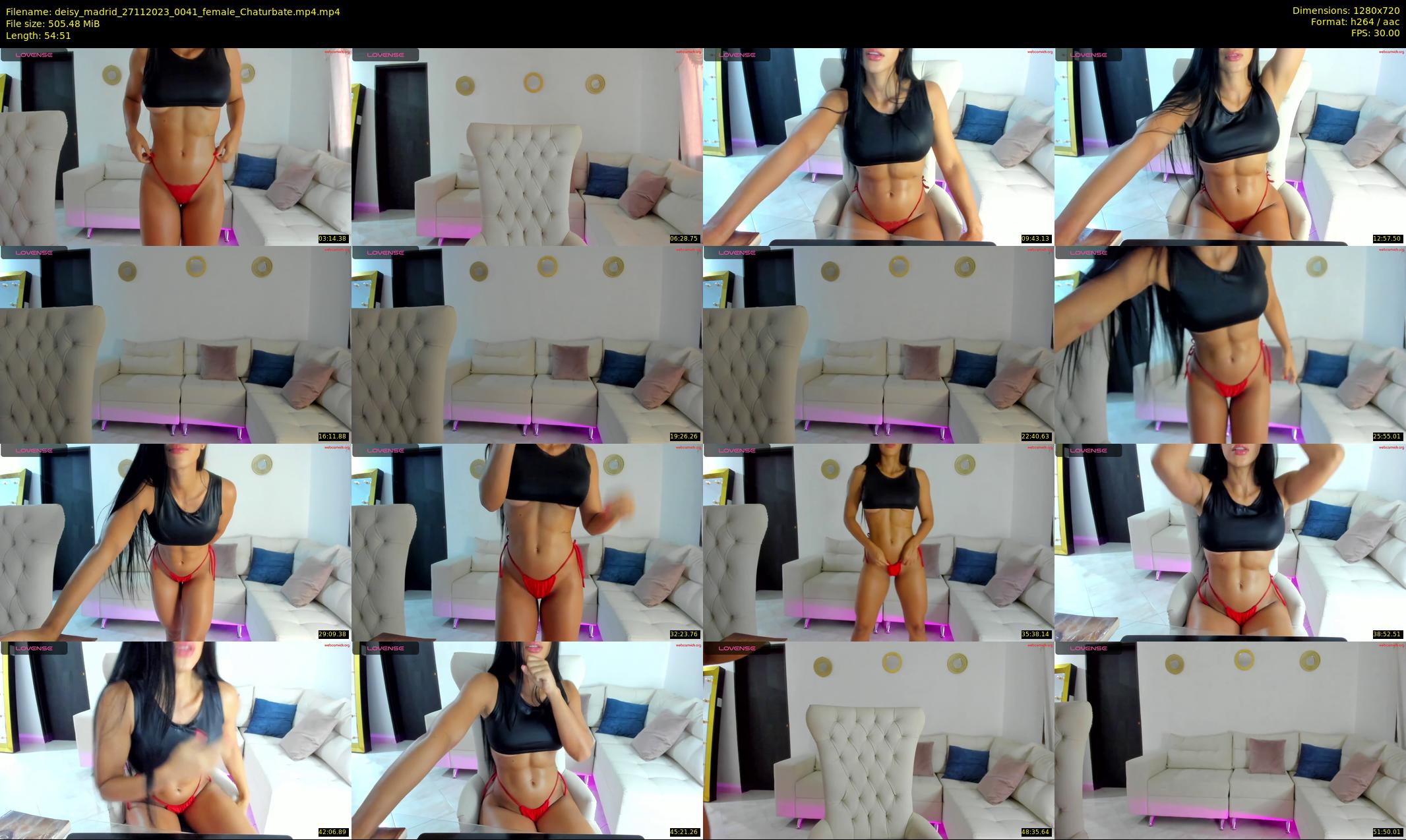deisy_madrid — 55 minute Chaturbate female cam show recording, 720p, Nov 27, 2023