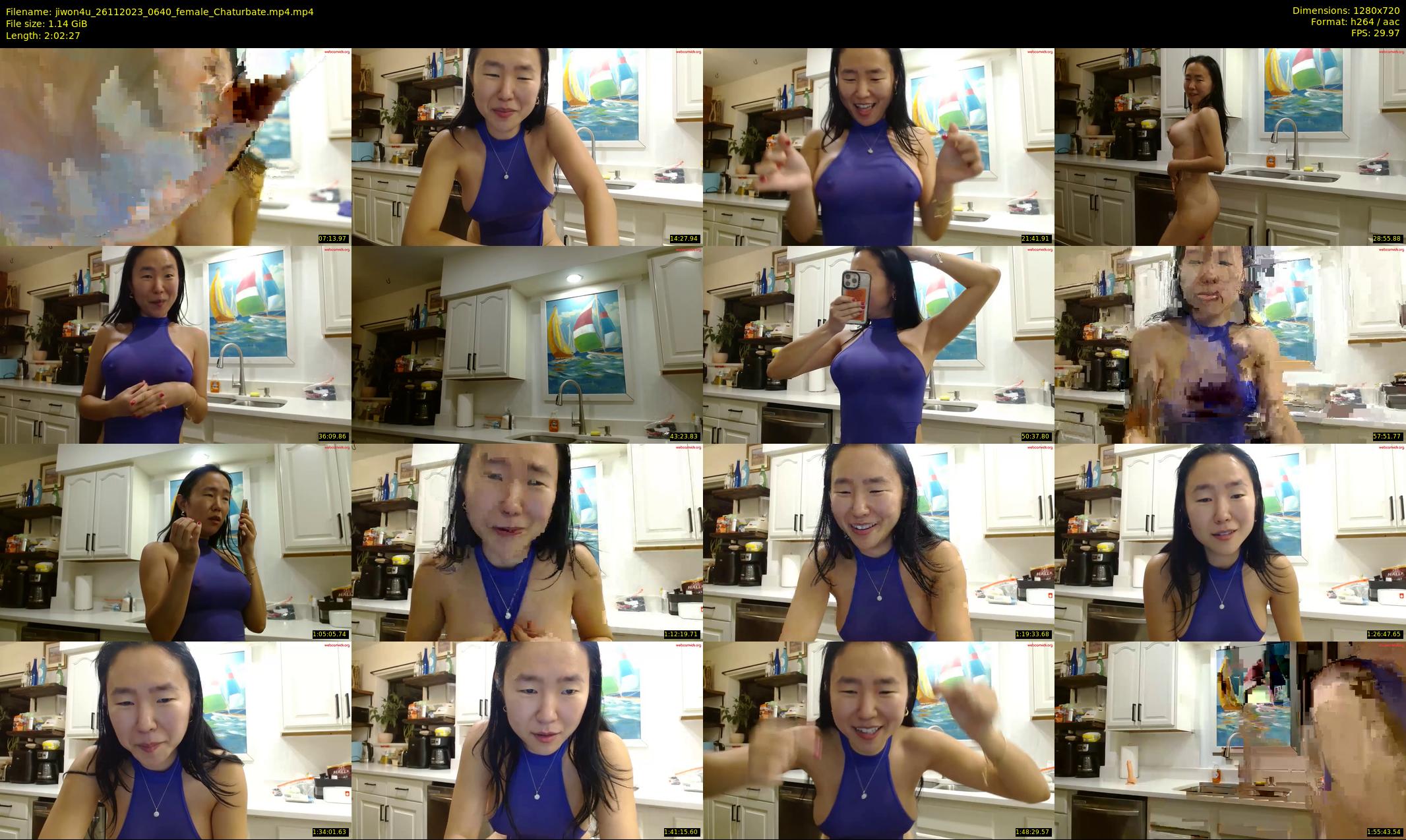 jiwon4u — 123 minute Chaturbate female cam show recording, 720p, Nov 26, 2023