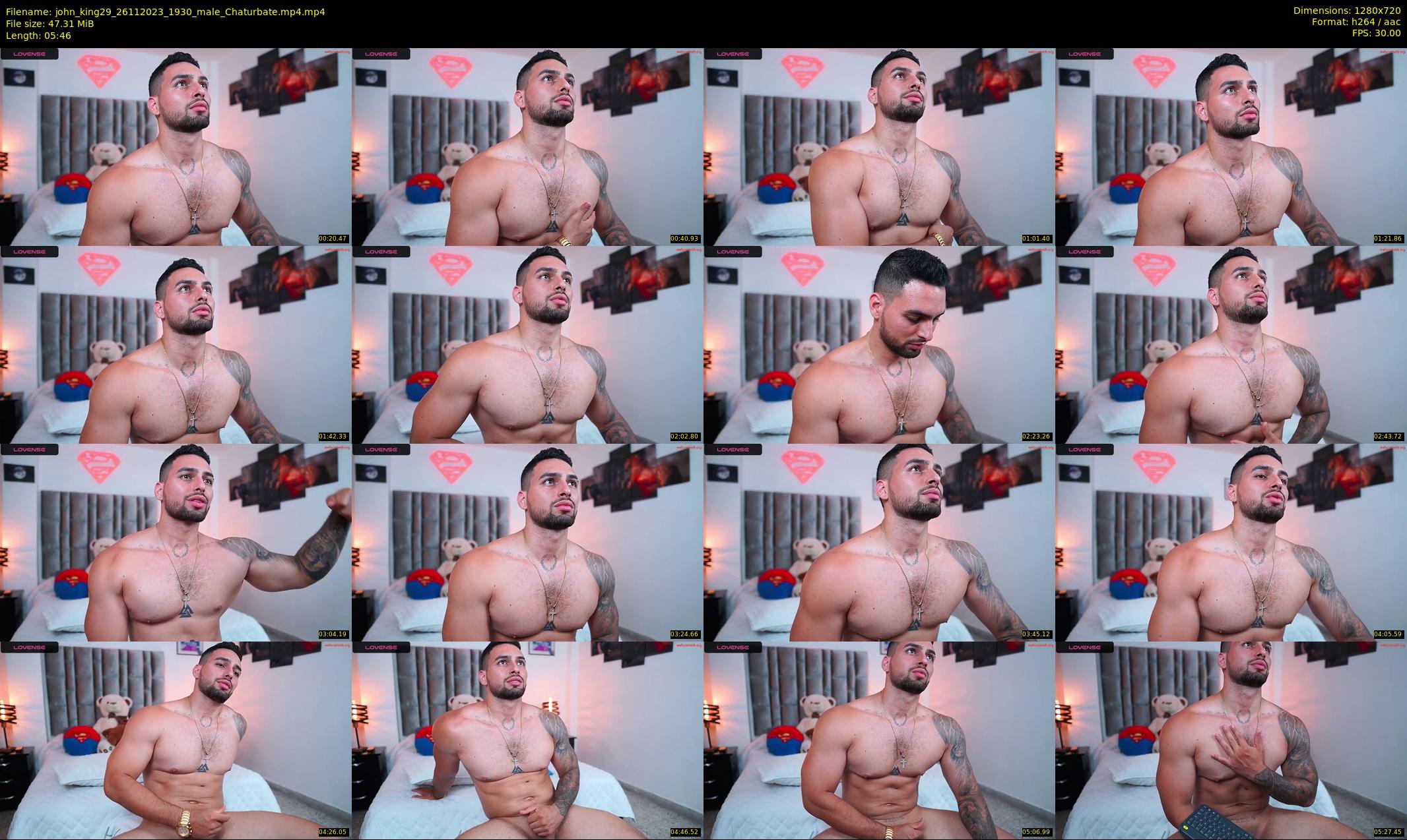 john_king29 — 6 minute Chaturbate male cam show recording, 720p, Nov 26, 2023