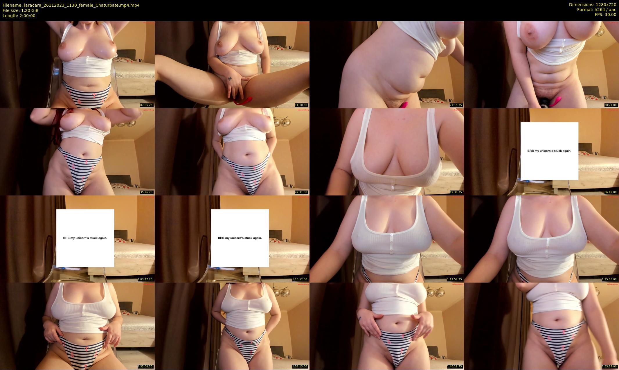 laracara — 120 minute Chaturbate female cam show recording, 720p, Nov 26, 2023