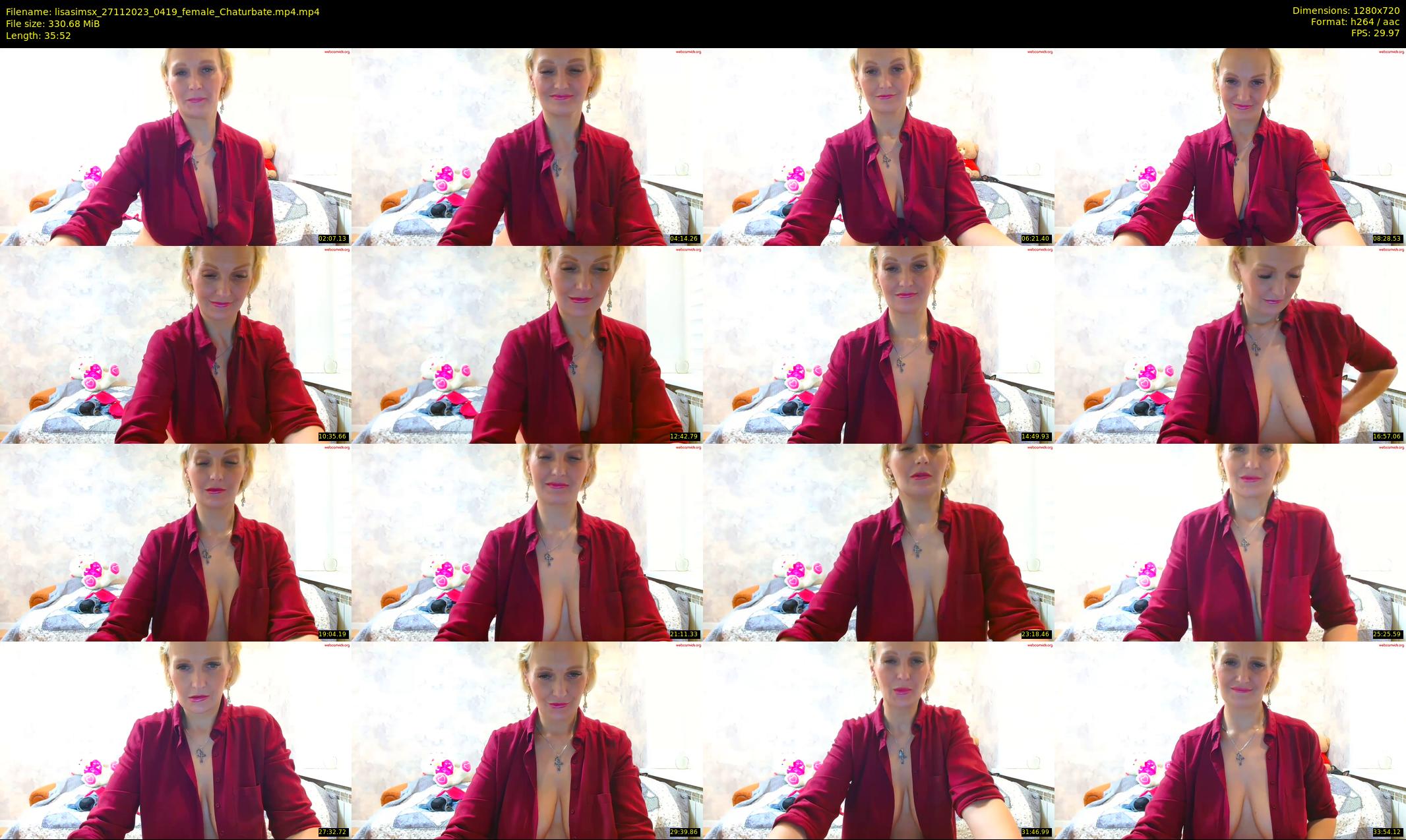 lisasimsx — 36 minute Chaturbate female cam show recording, 720p, Nov 27, 2023
