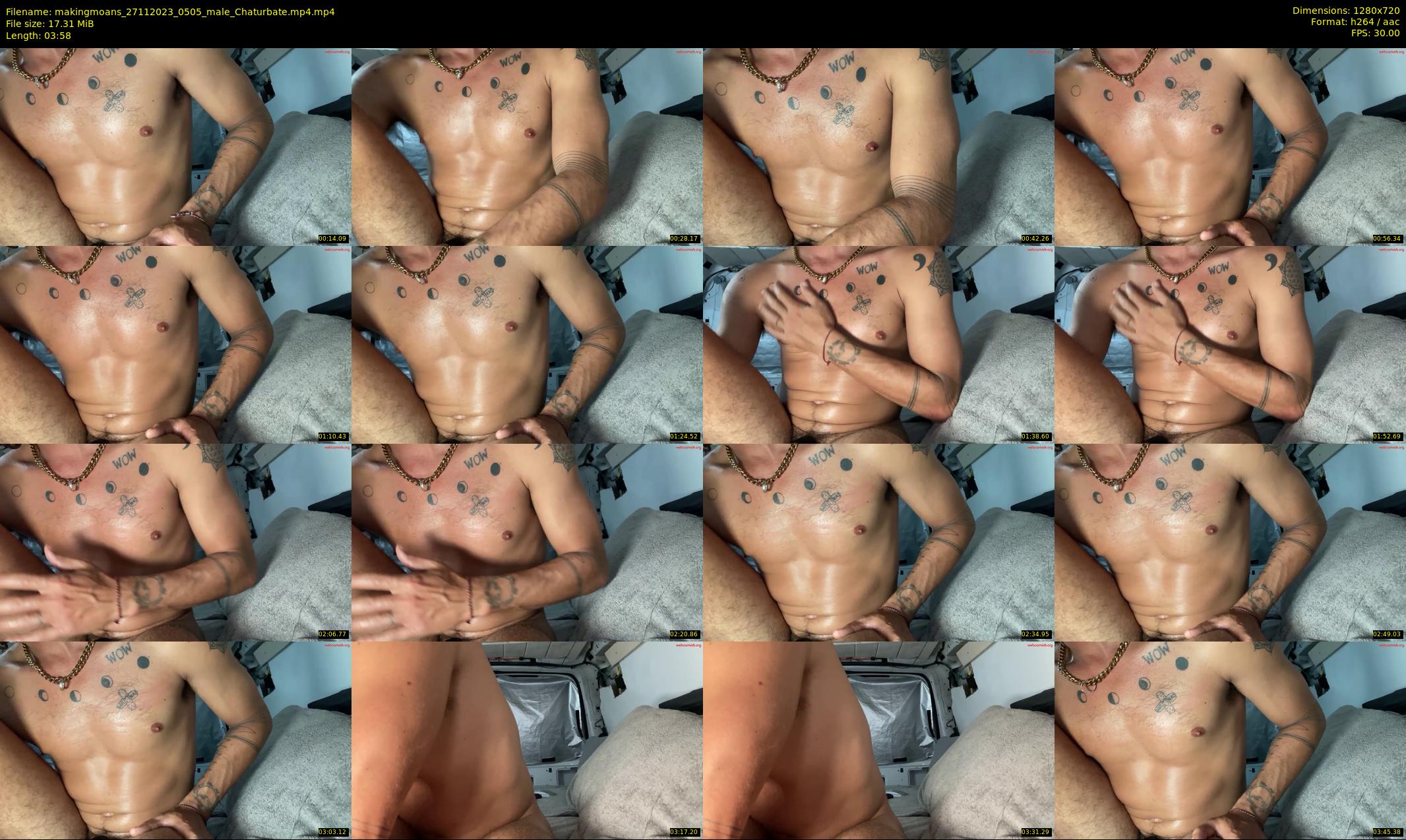 makingmoans — 4 minute Chaturbate male cam show recording, 720p, Nov 27, 2023