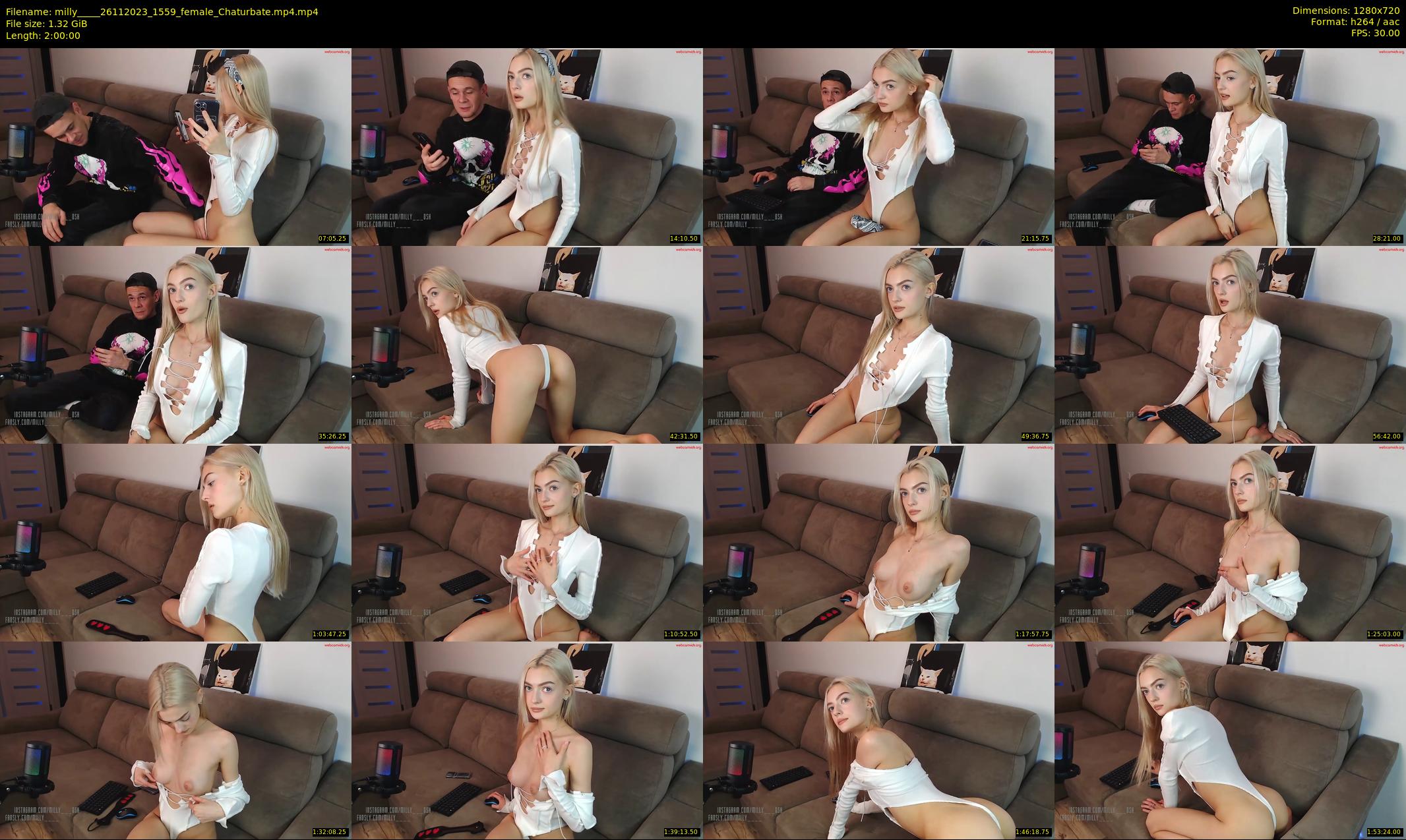 milly____ — 120 minute Chaturbate couple cam show recording, 720p, Nov 26, 2023