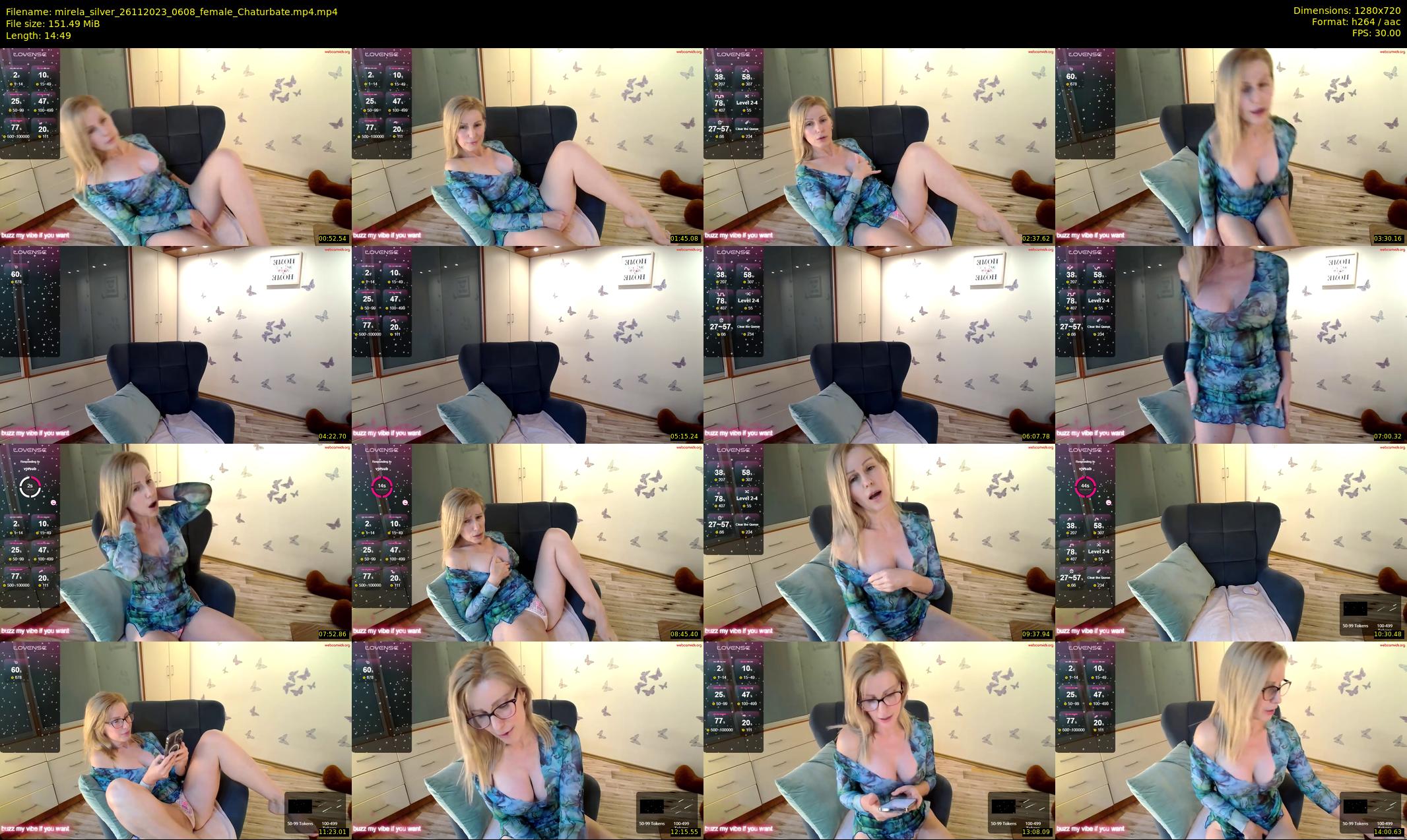 mirela_silver — 15 minute Chaturbate female cam show recording, 720p, Nov 26, 2023