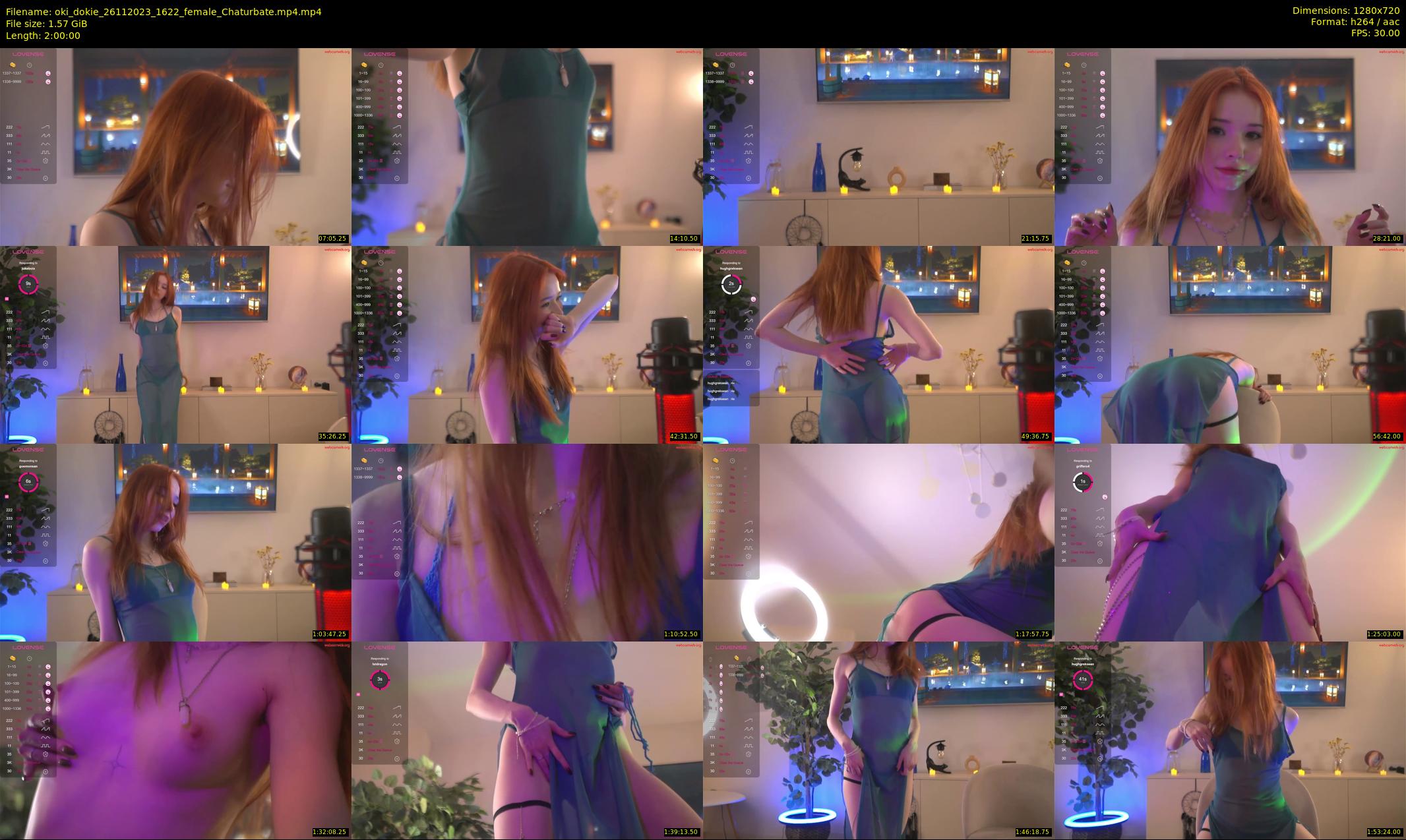 oki_dokie — 120 minute Chaturbate female cam show recording, 720p, Nov 26, 2023