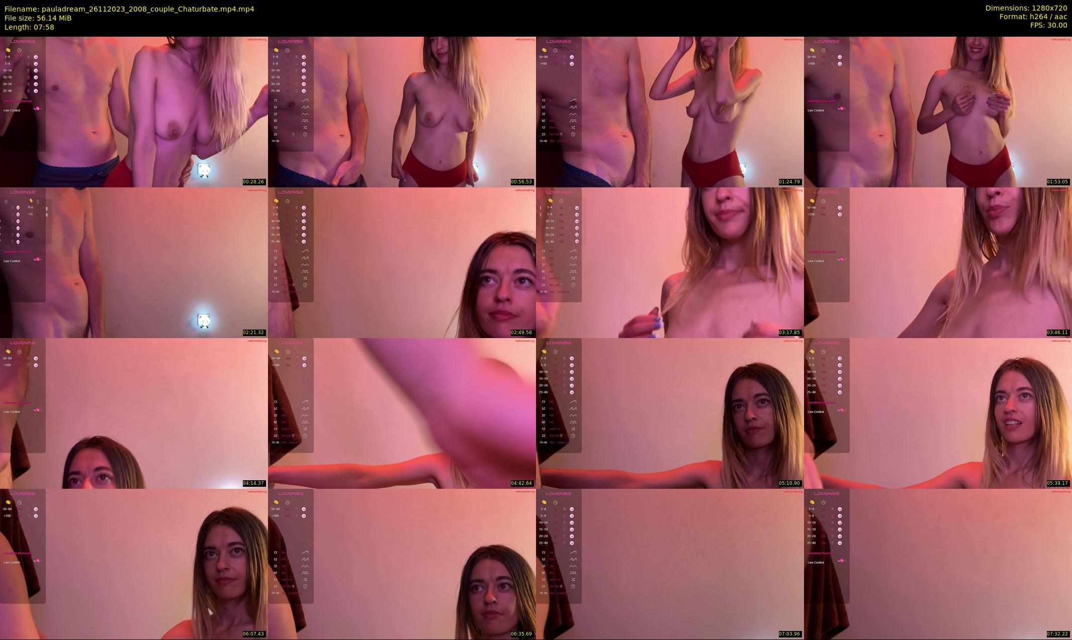 pauladream — 8 minute Chaturbate couple cam show recording, 720p, Nov 26, 2023