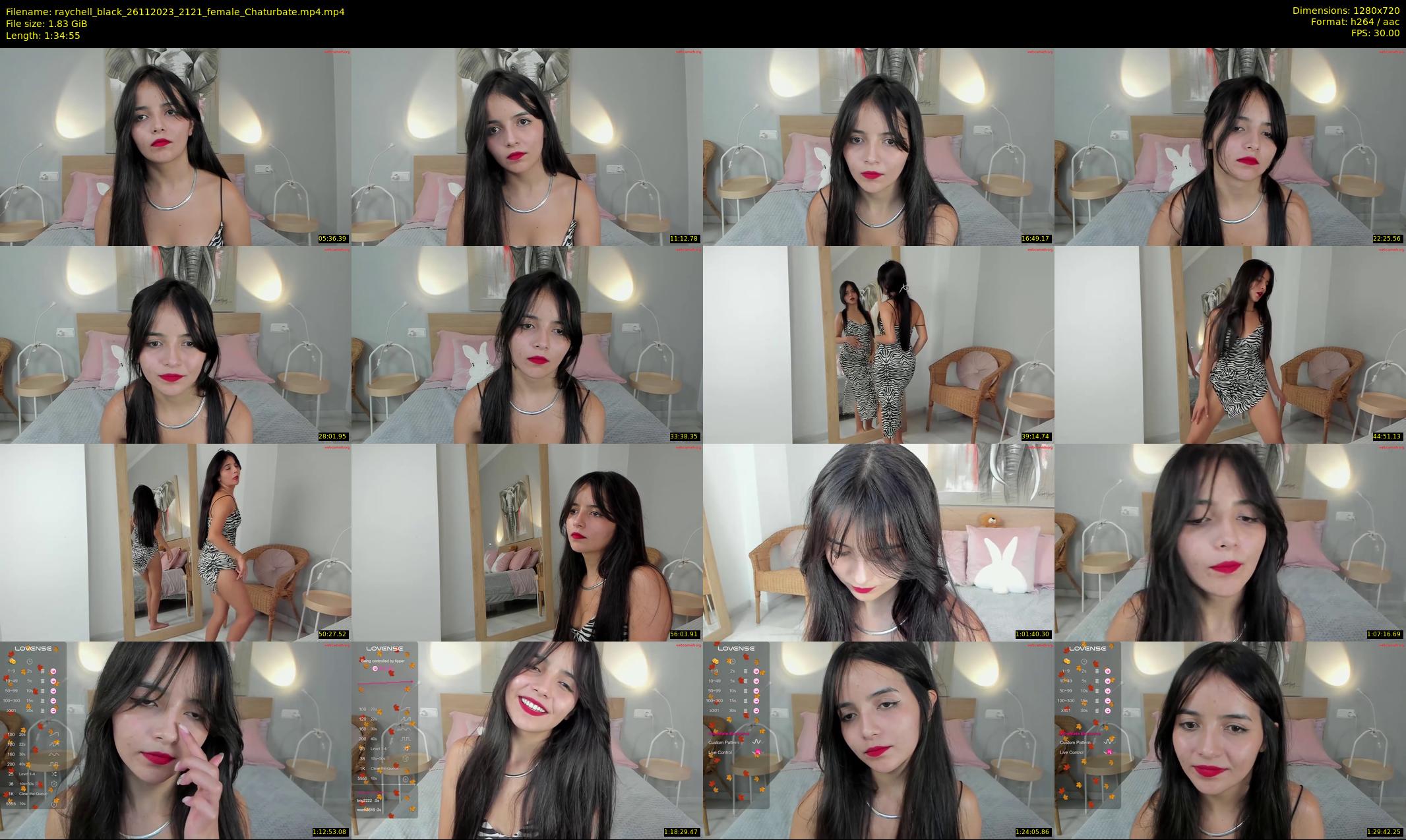 raychell_black — 95 minute Chaturbate female cam show recording, 720p, Nov 26, 2023