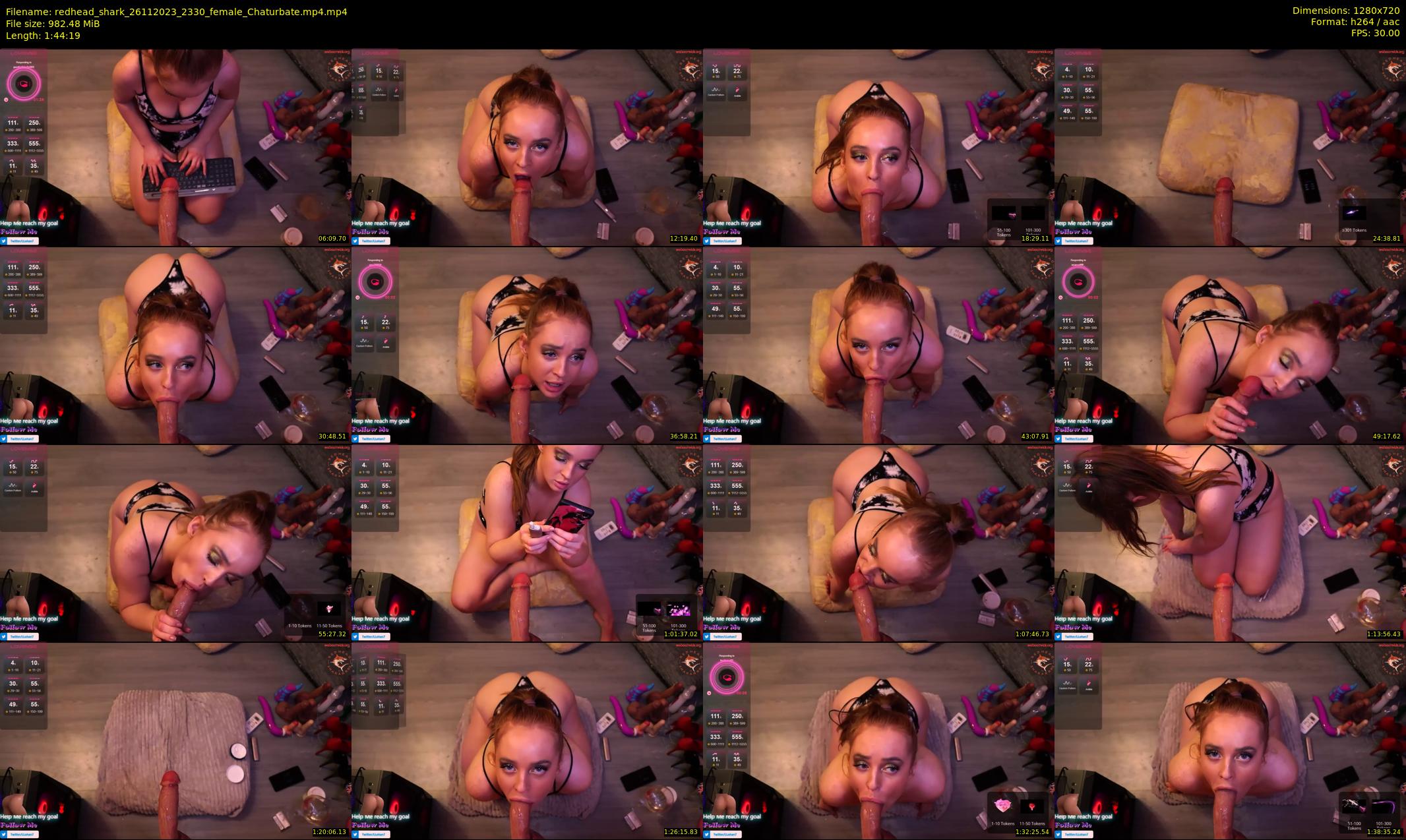 redhead_shark — 105 minute Chaturbate female cam show recording, 720p, Nov 26, 2023