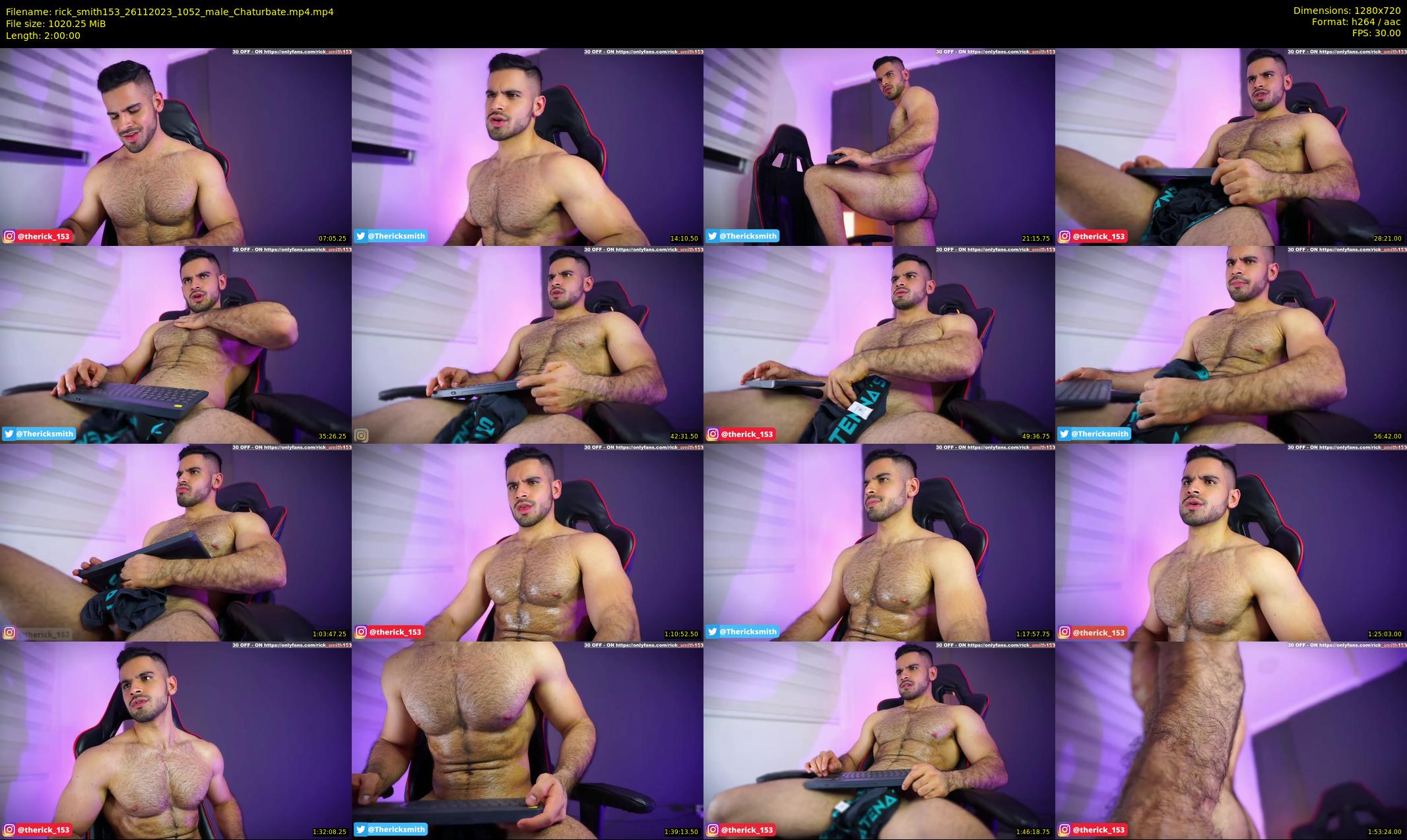 rick_smith153 — 120 minute Chaturbate male cam show recording, 720p, Nov 26, 2023