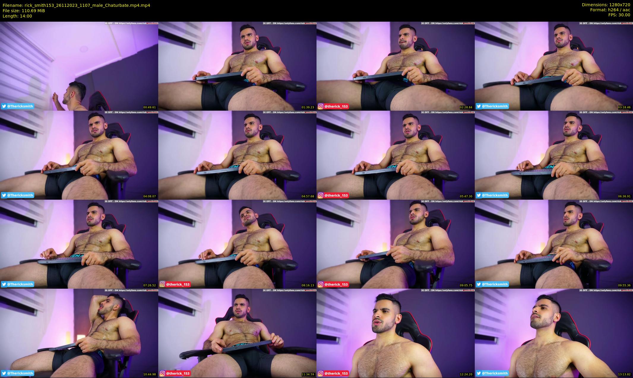 rick_smith153 — 14 minute Chaturbate male cam show recording, 720p, Nov 26, 2023