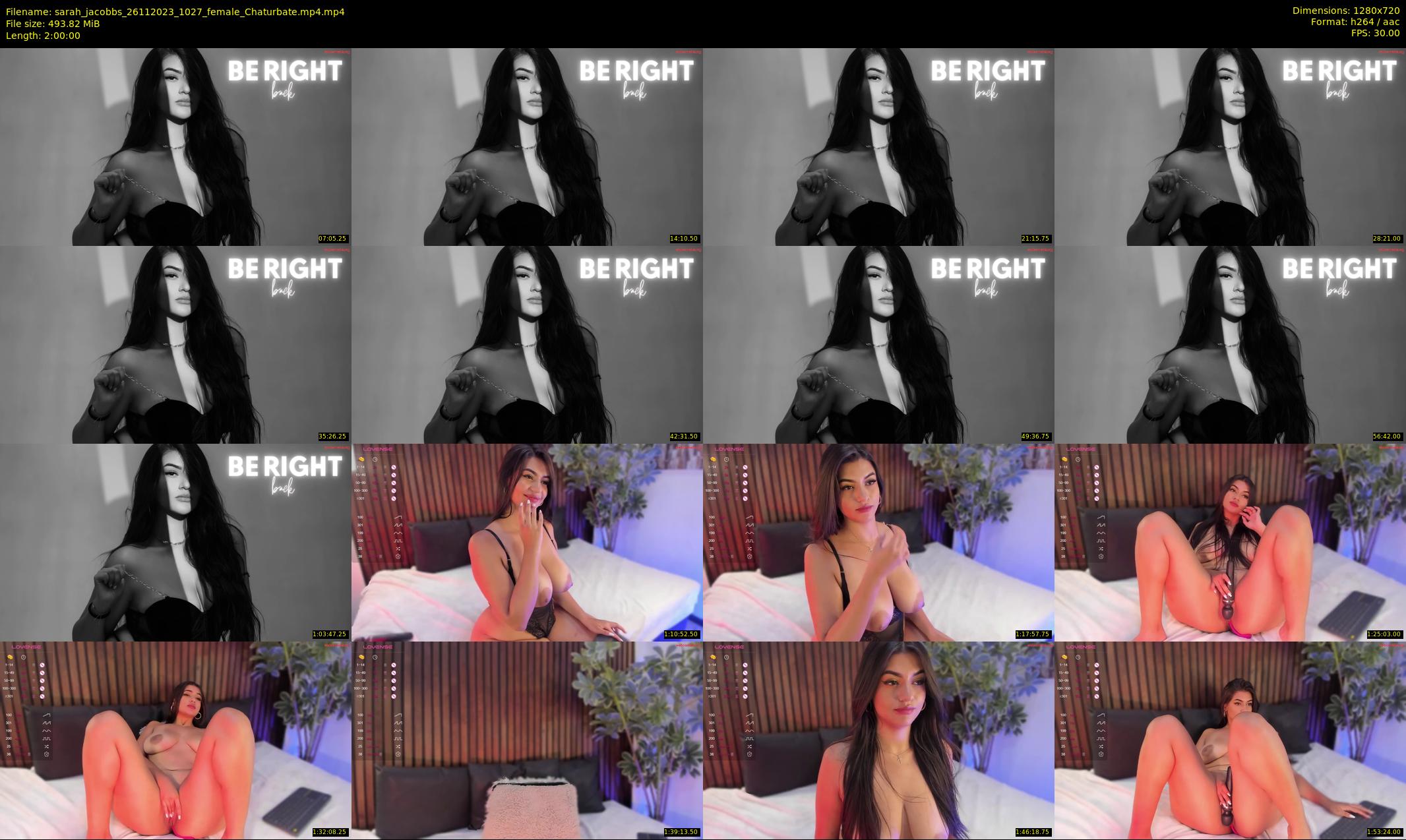 sarah_jacobbs — 120 minute Chaturbate female cam show recording, 720p, Nov 26, 2023