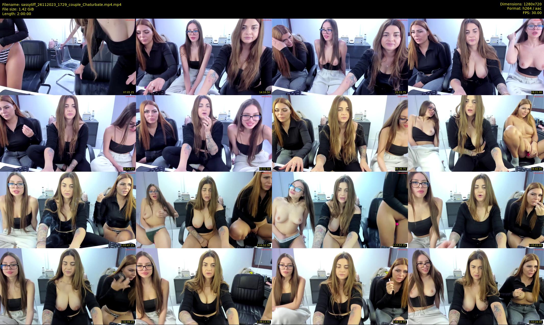 sassytiff — 120 minute Chaturbate couple cam show recording, 720p, Nov 26, 2023