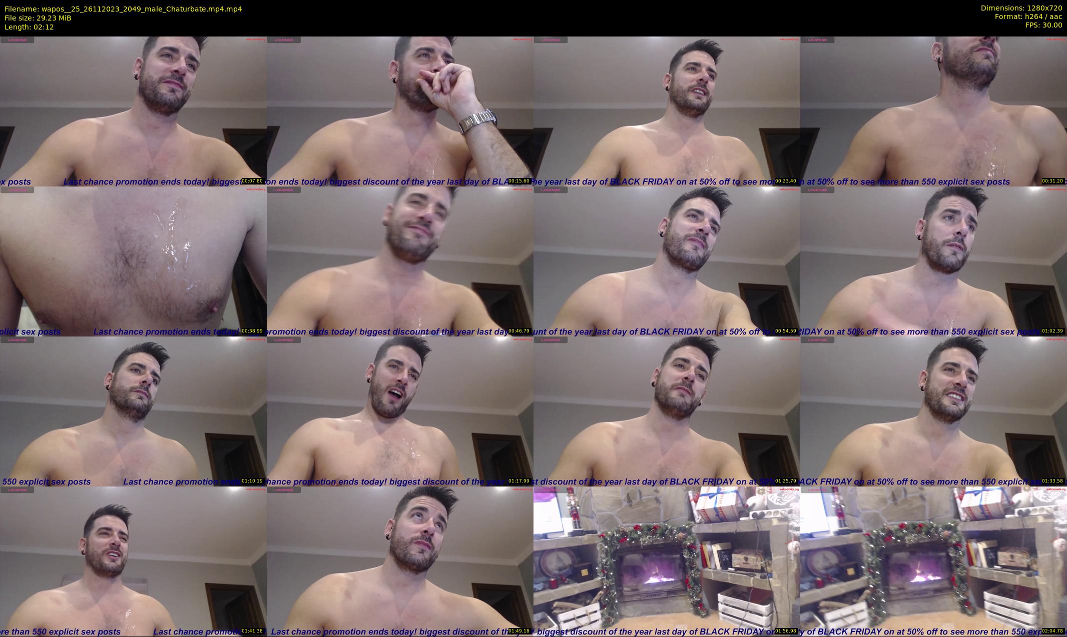 wapos__25 — 3 minute Chaturbate male cam show recording, 720p, Nov 26, 2023