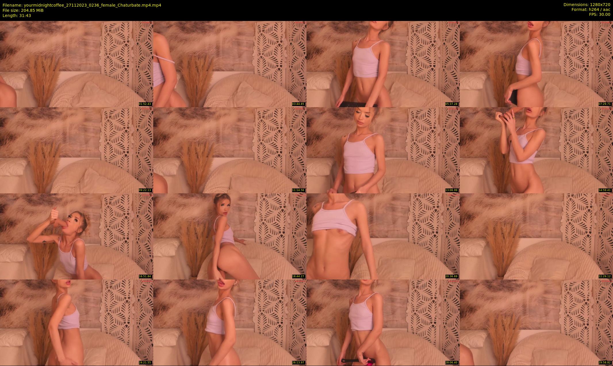 yourmidnightcoffee — 32 minute Chaturbate female cam show recording, 720p, Nov 27, 2023