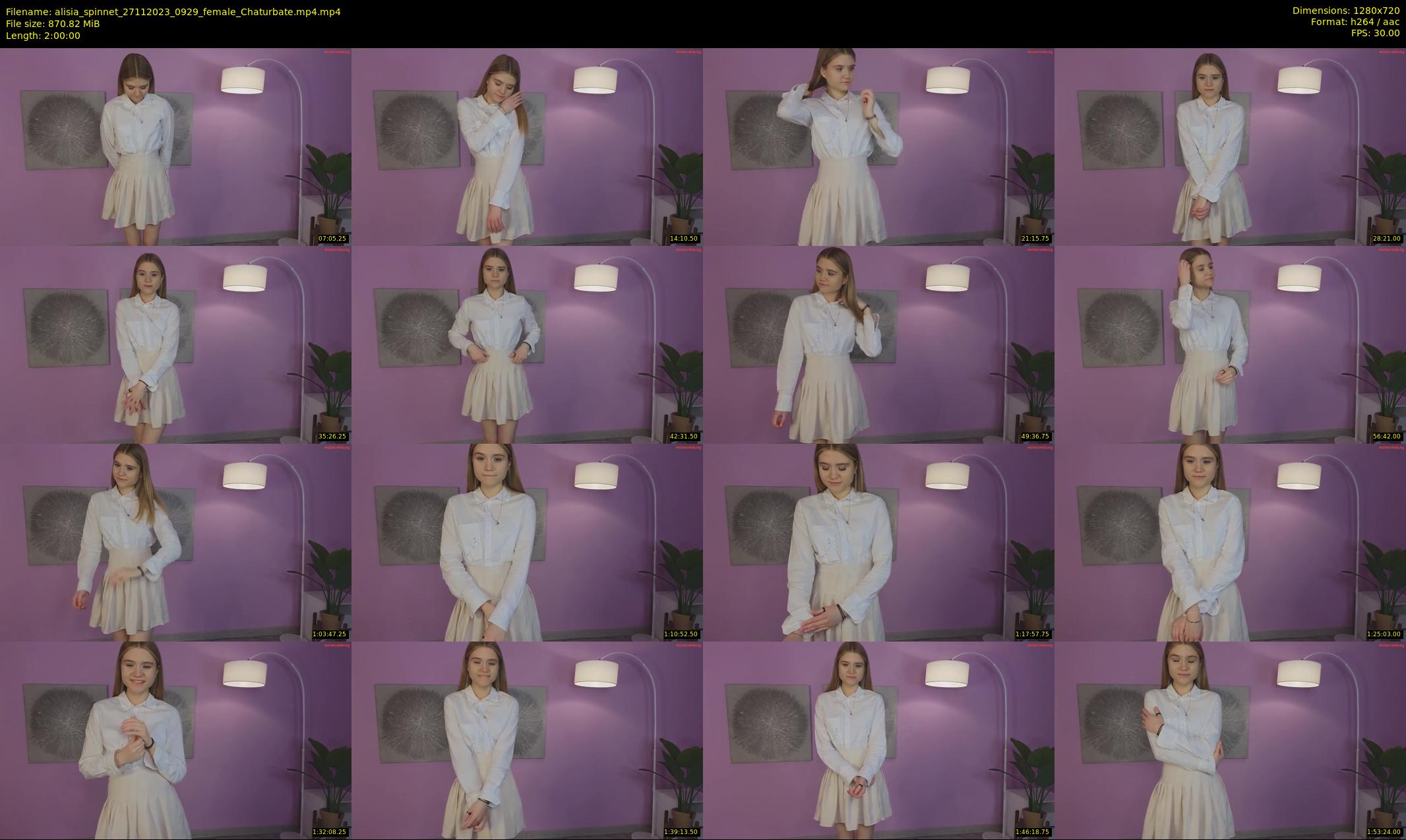 alisia_spinnet — 120 minute Chaturbate female cam show recording, 720p, Nov 27, 2023