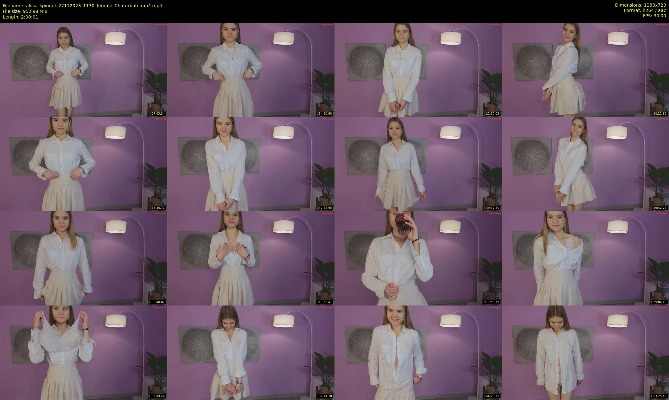 alisia_spinnet — 121 minute Chaturbate female cam show recording, 720p, Nov 27, 2023