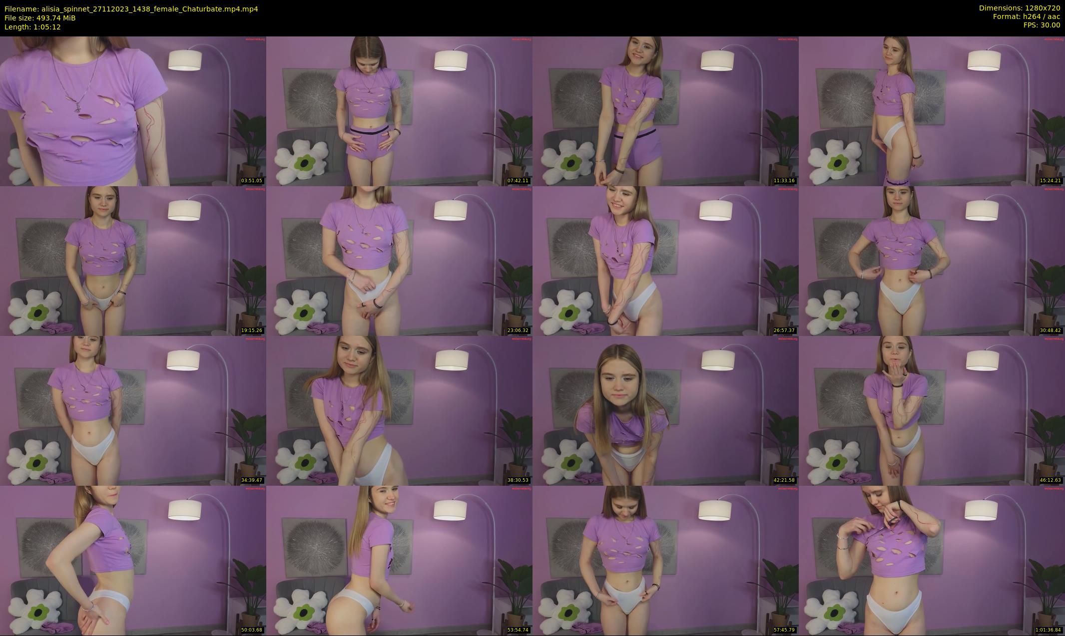 alisia_spinnet — 66 minute Chaturbate female cam show recording, 720p, Nov 27, 2023