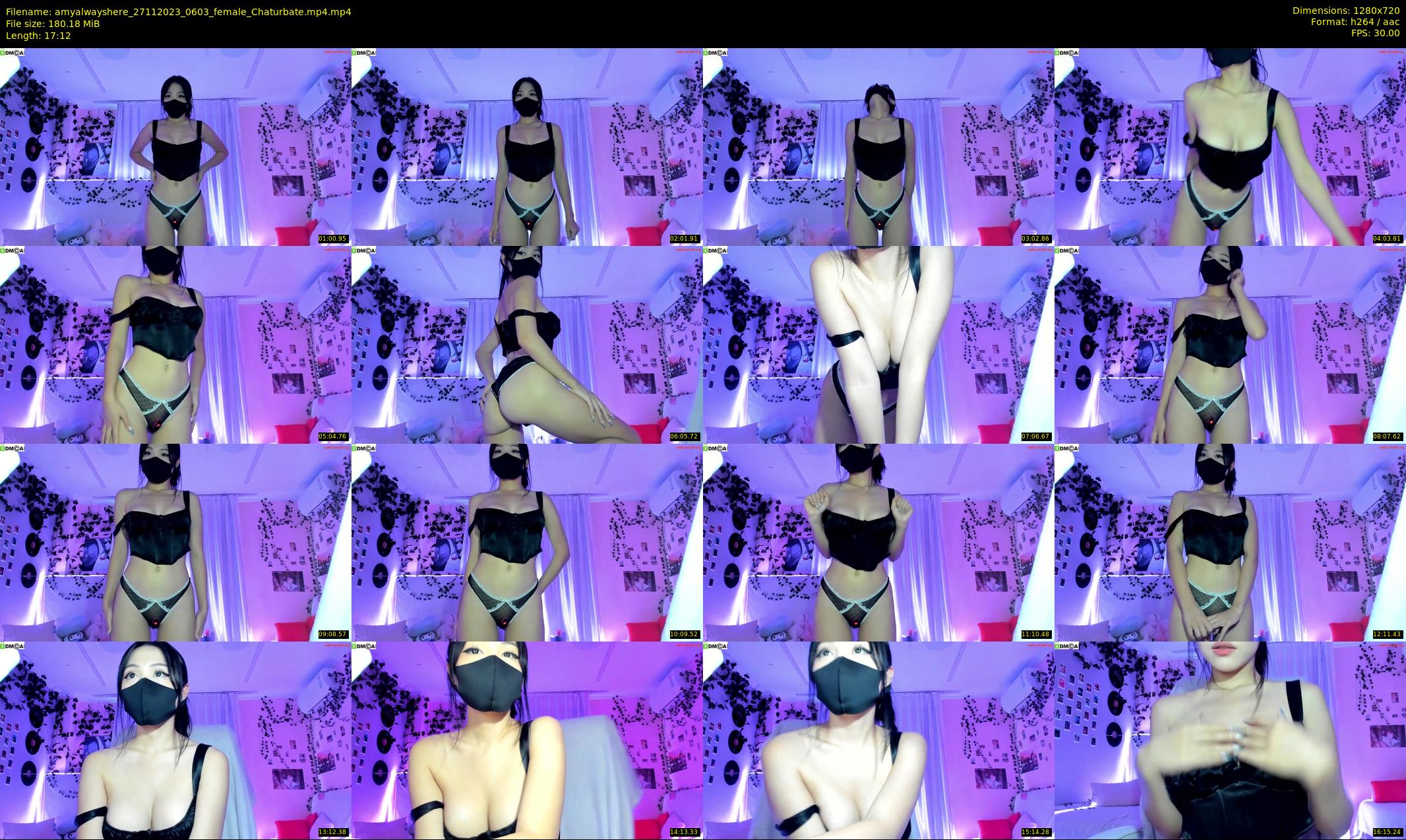 amyalwayshere — 18 minute Chaturbate female cam show recording, 720p, Nov 27, 2023