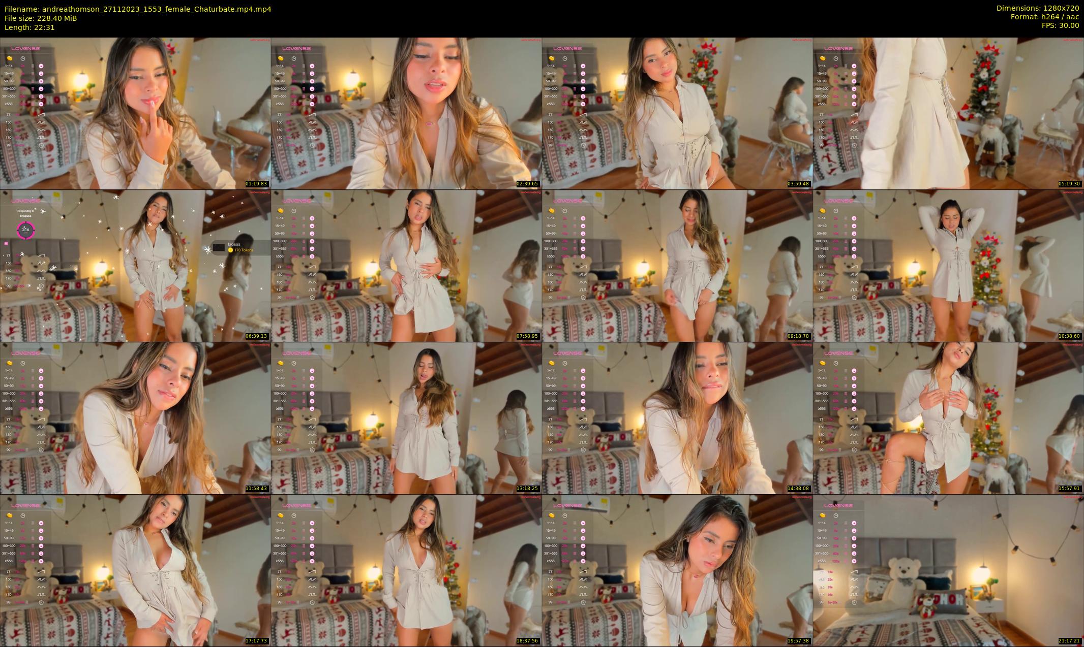 andreathomson — 23 minute Chaturbate female cam show recording, 720p, Nov 27, 2023