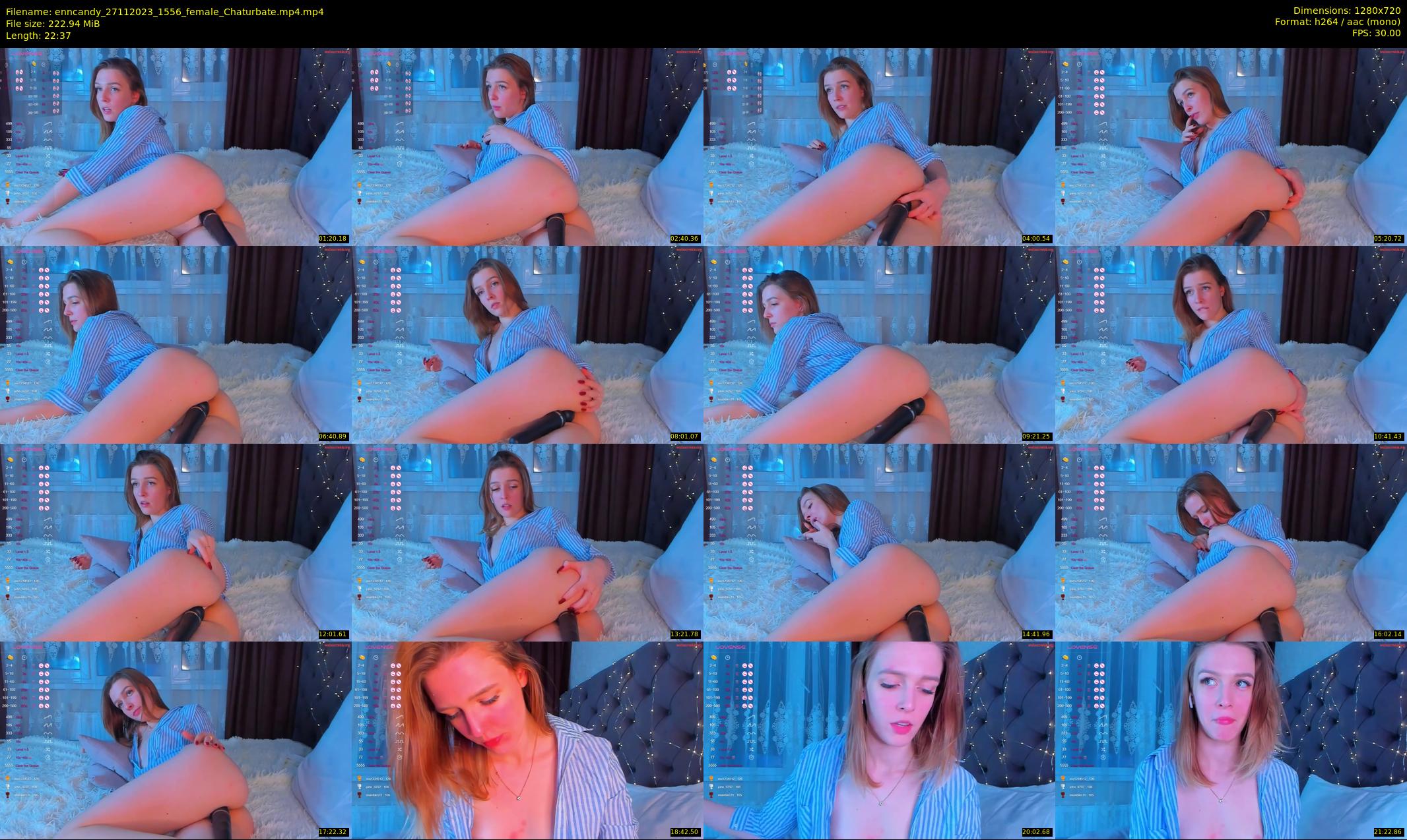 enncandy — 23 minute Chaturbate female cam show recording, 720p, Nov 27, 2023