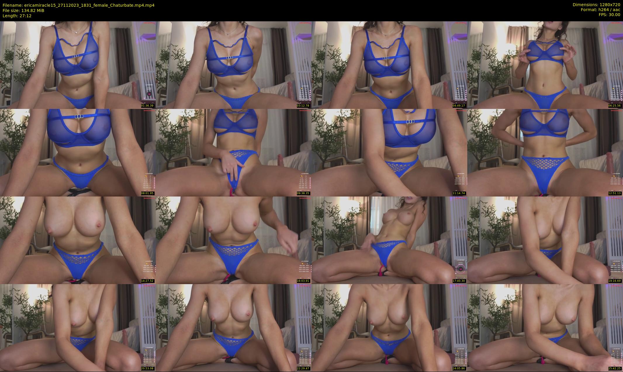 ericamiracle15 — 28 minute Chaturbate female cam show recording, 720p, Nov 27, 2023