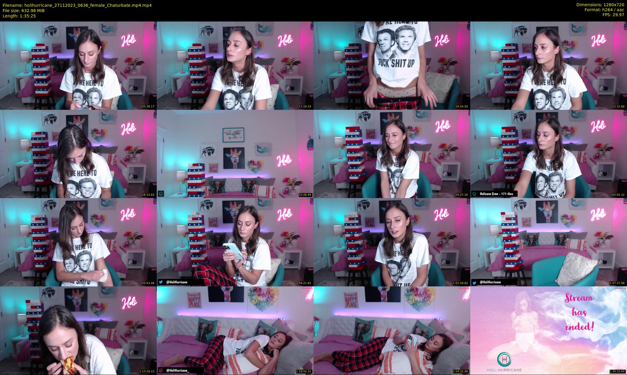 holihurricane — 96 minute Chaturbate female cam show recording, 720p, Nov 27, 2023