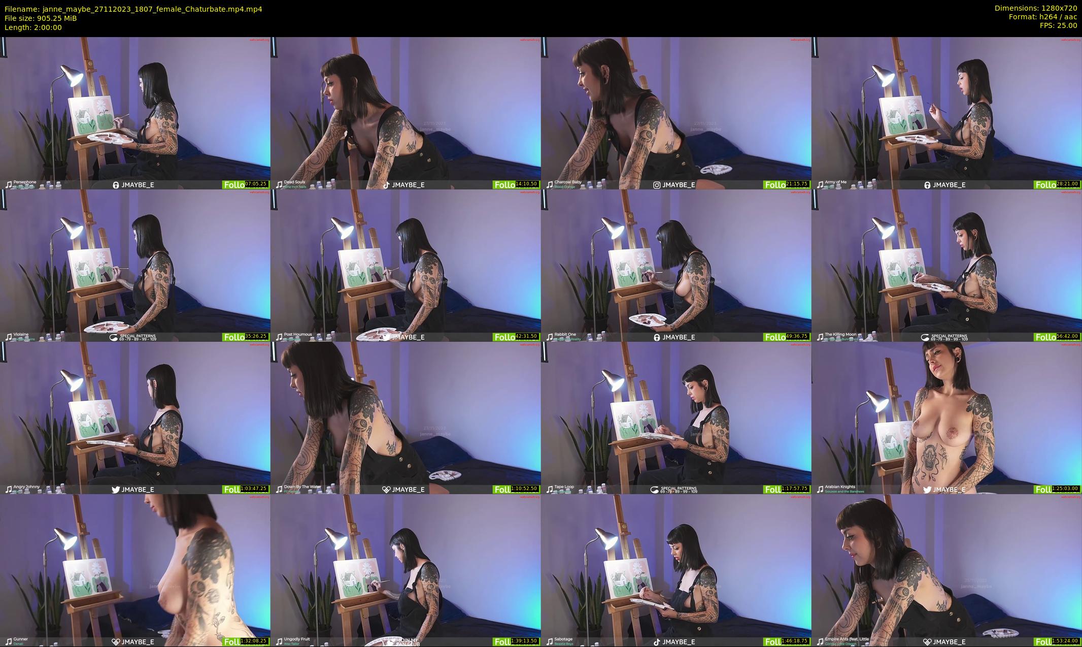janne_maybe — 120 minute Chaturbate female cam show recording, 720p, Nov 27, 2023