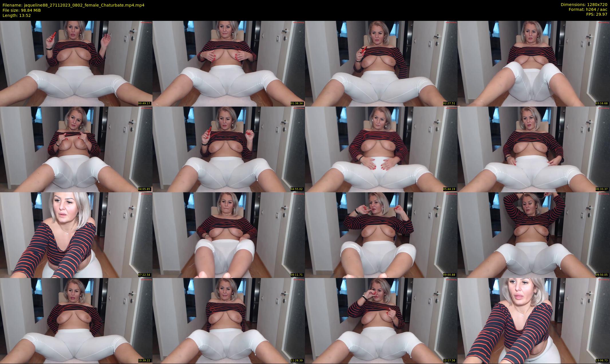jaqueline88 — 14 minute Chaturbate female cam show recording, 720p, Nov 27, 2023