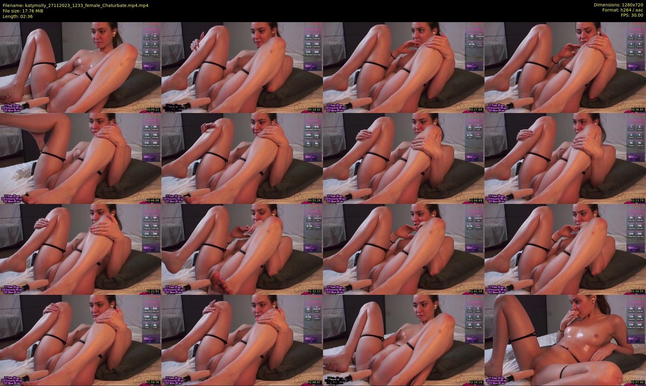 katymolly — 3 minute Chaturbate female cam show recording, 720p, Nov 27, 2023