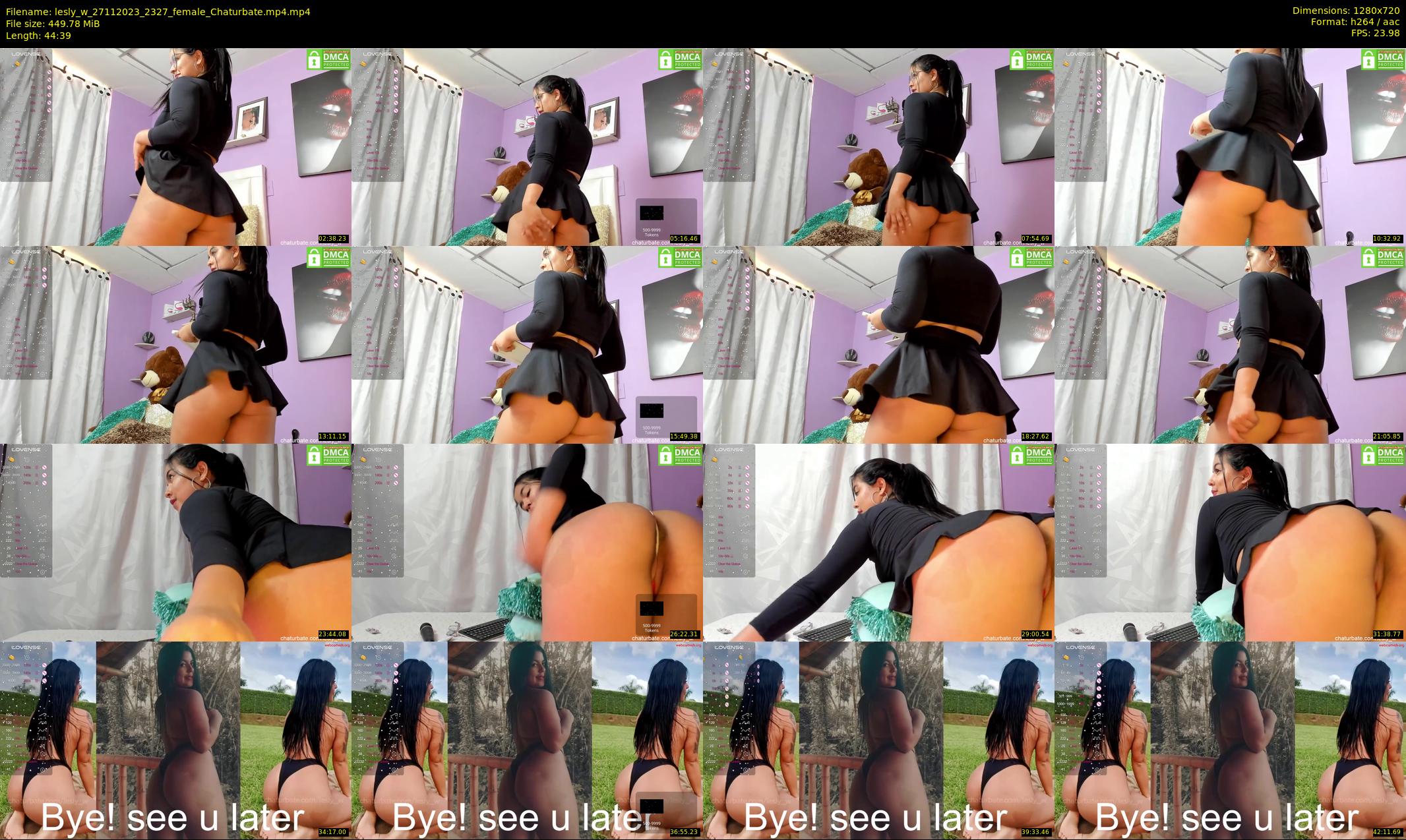 lesly_w — 45 minute Chaturbate female cam show recording, 720p, Nov 27, 2023