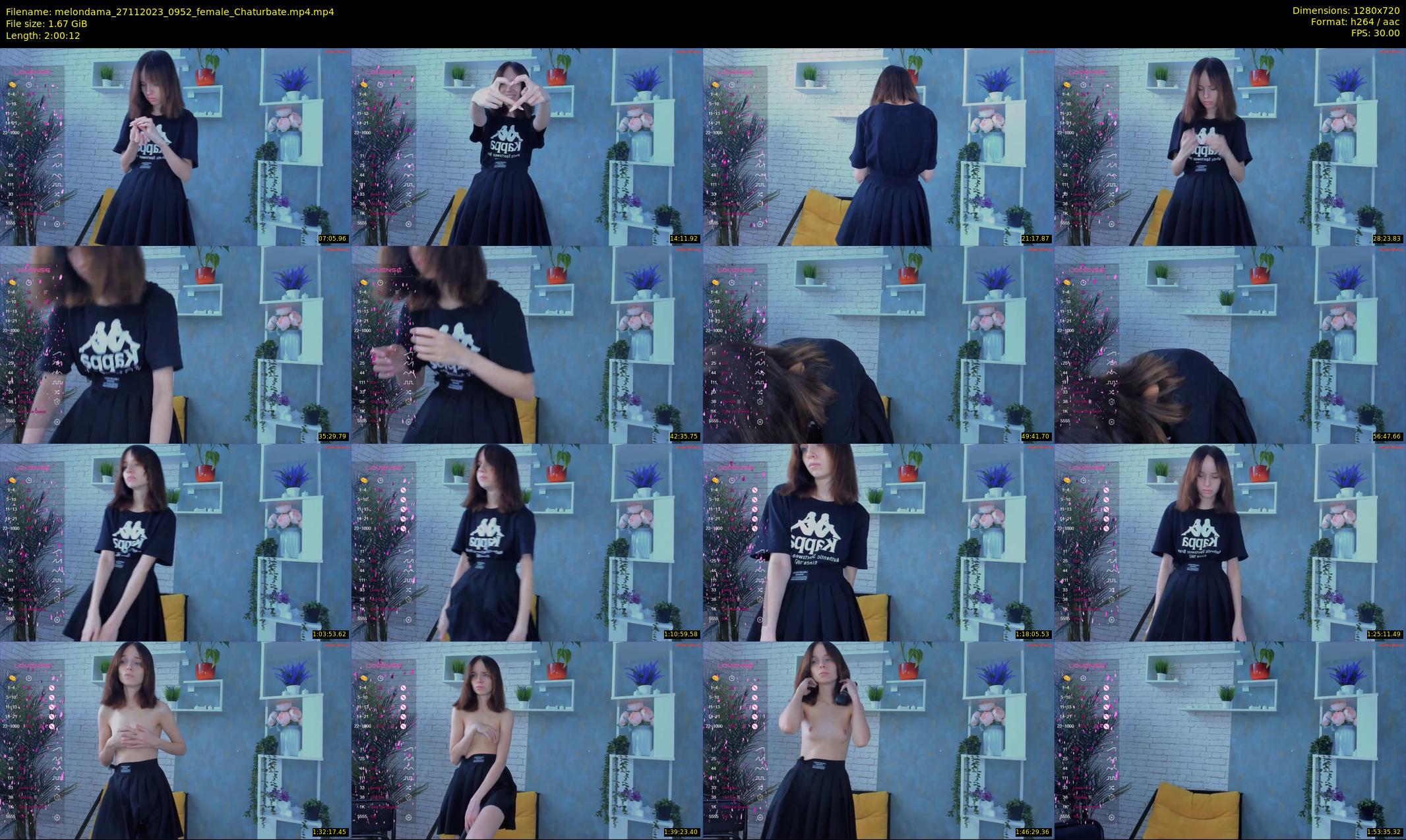melondama — 121 minute Chaturbate female cam show recording, 720p, Nov 27, 2023