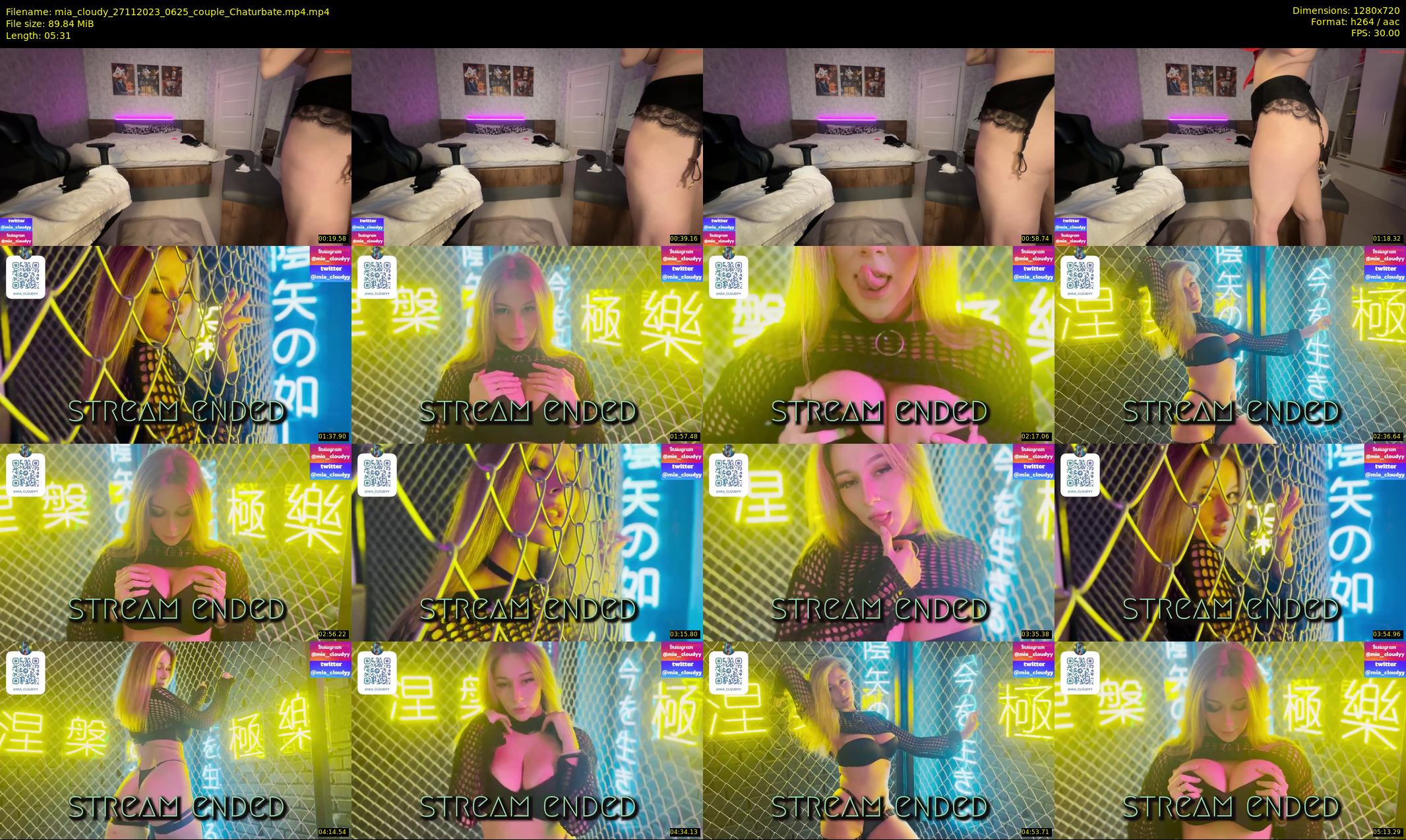 mia_cloudy — 6 minute Chaturbate female cam show recording, 720p, Nov 27, 2023