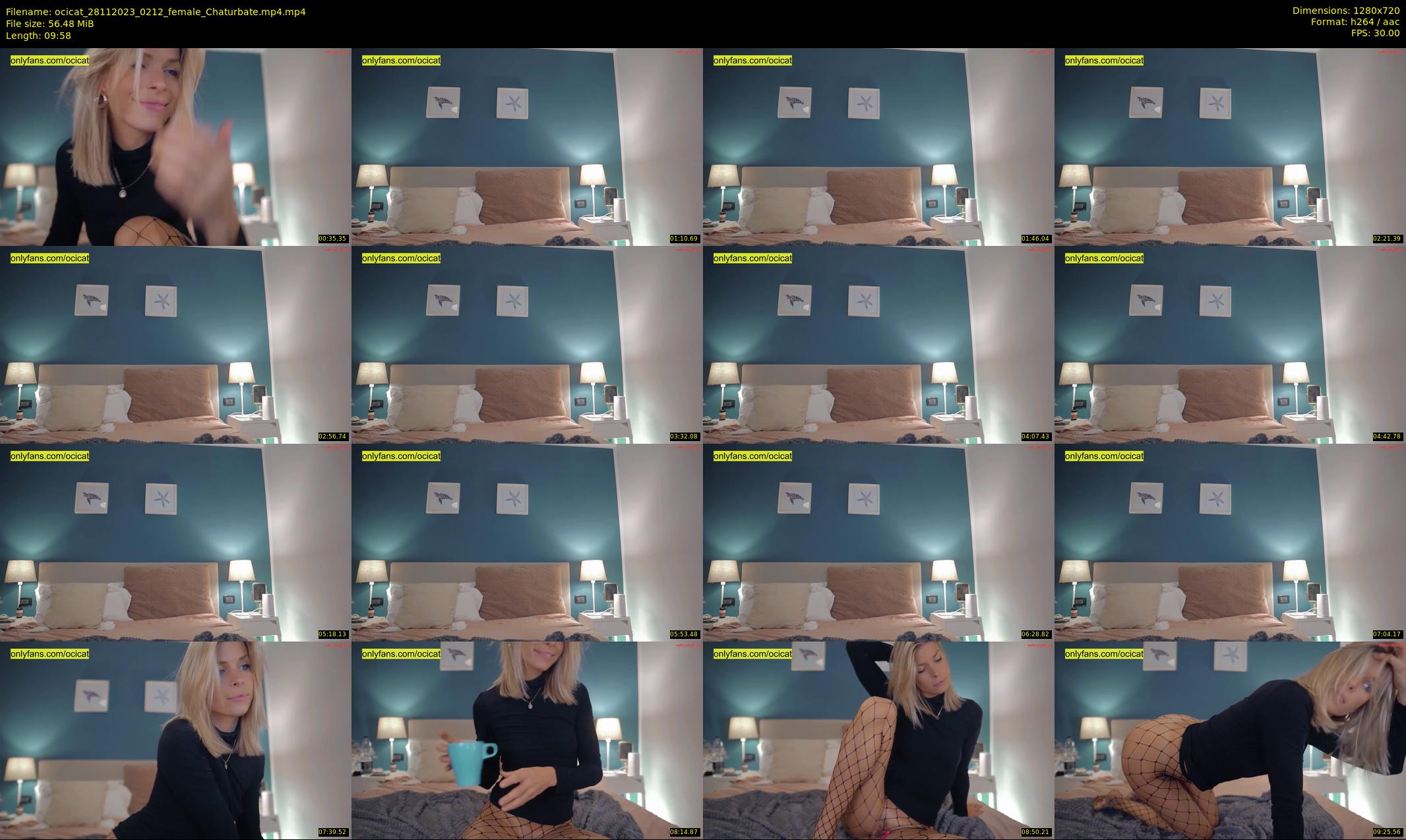 ocicat — 10 minute Chaturbate female cam show recording, 720p, Nov 28, 2023