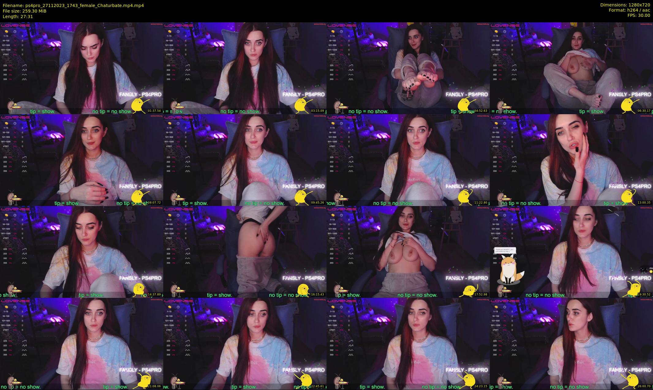 ps4pro — 28 minute Chaturbate female cam show recording, 720p, Nov 27, 2023
