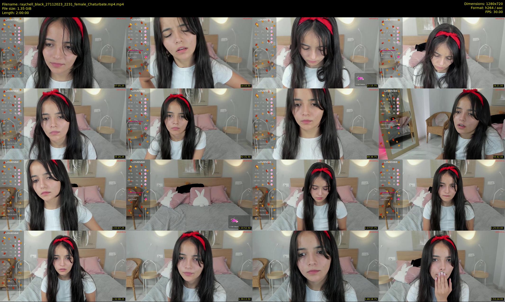 raychell_black — 120 minute Chaturbate female cam show recording, 720p, Nov 27, 2023