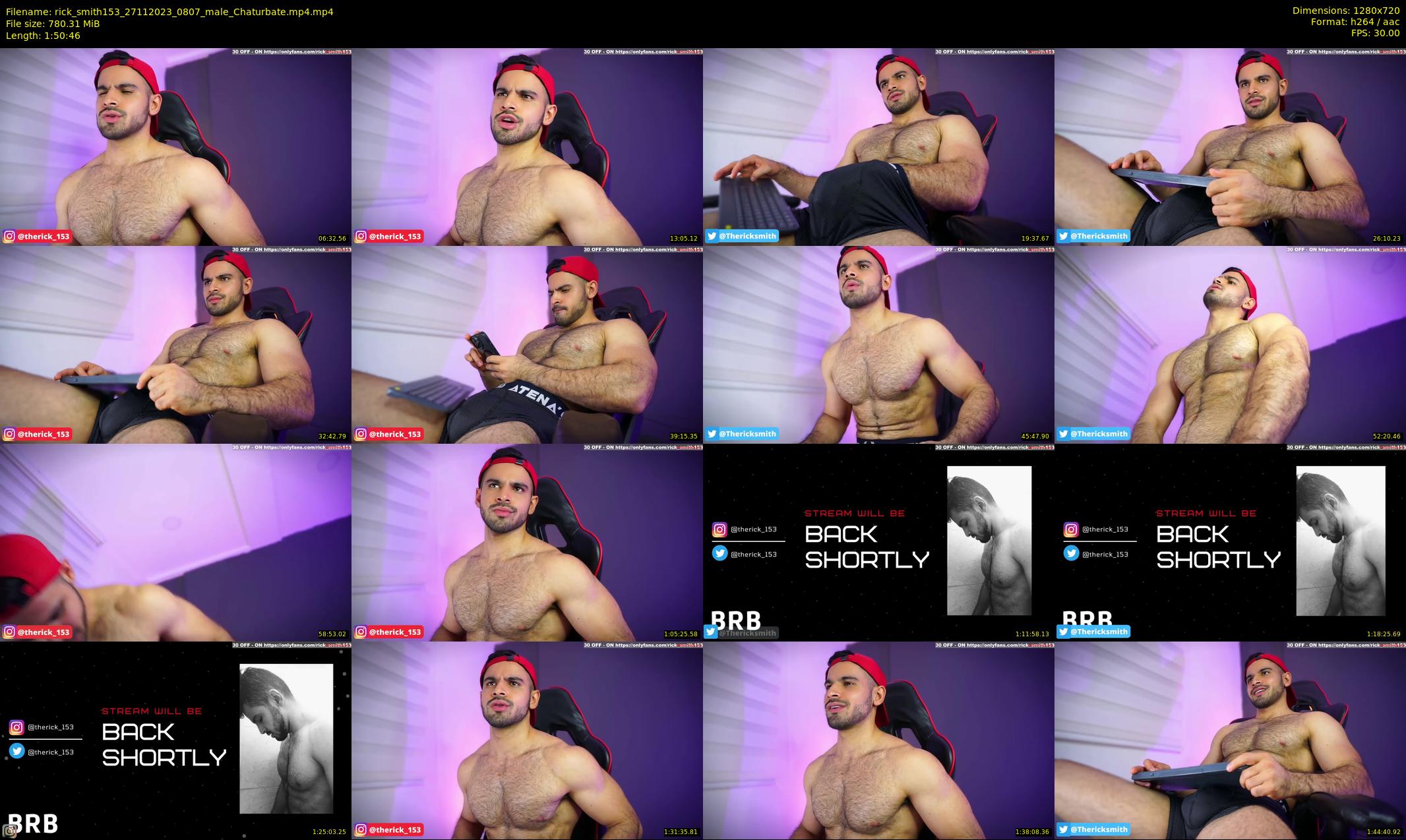 rick_smith153 — 111 minute Chaturbate male cam show recording, 720p, Nov 27, 2023
