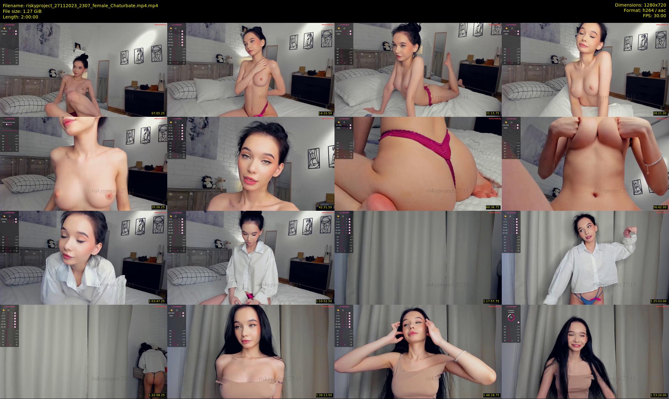riskyproject — 120 minute Chaturbate couple cam show recording, 720p, Nov 27, 2023