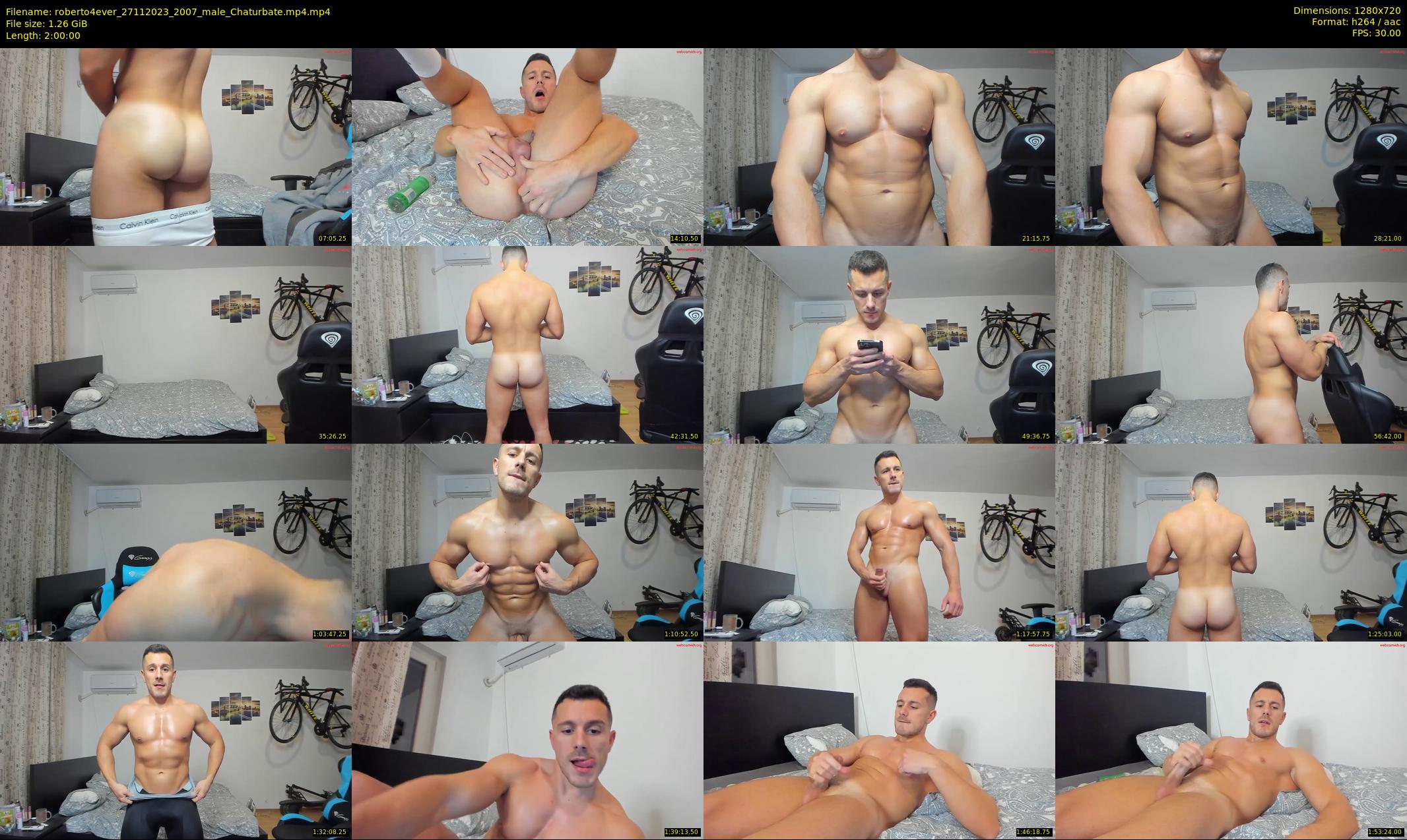 roberto4ever — 120 minute Chaturbate male cam show recording, 720p, Nov 27, 2023
