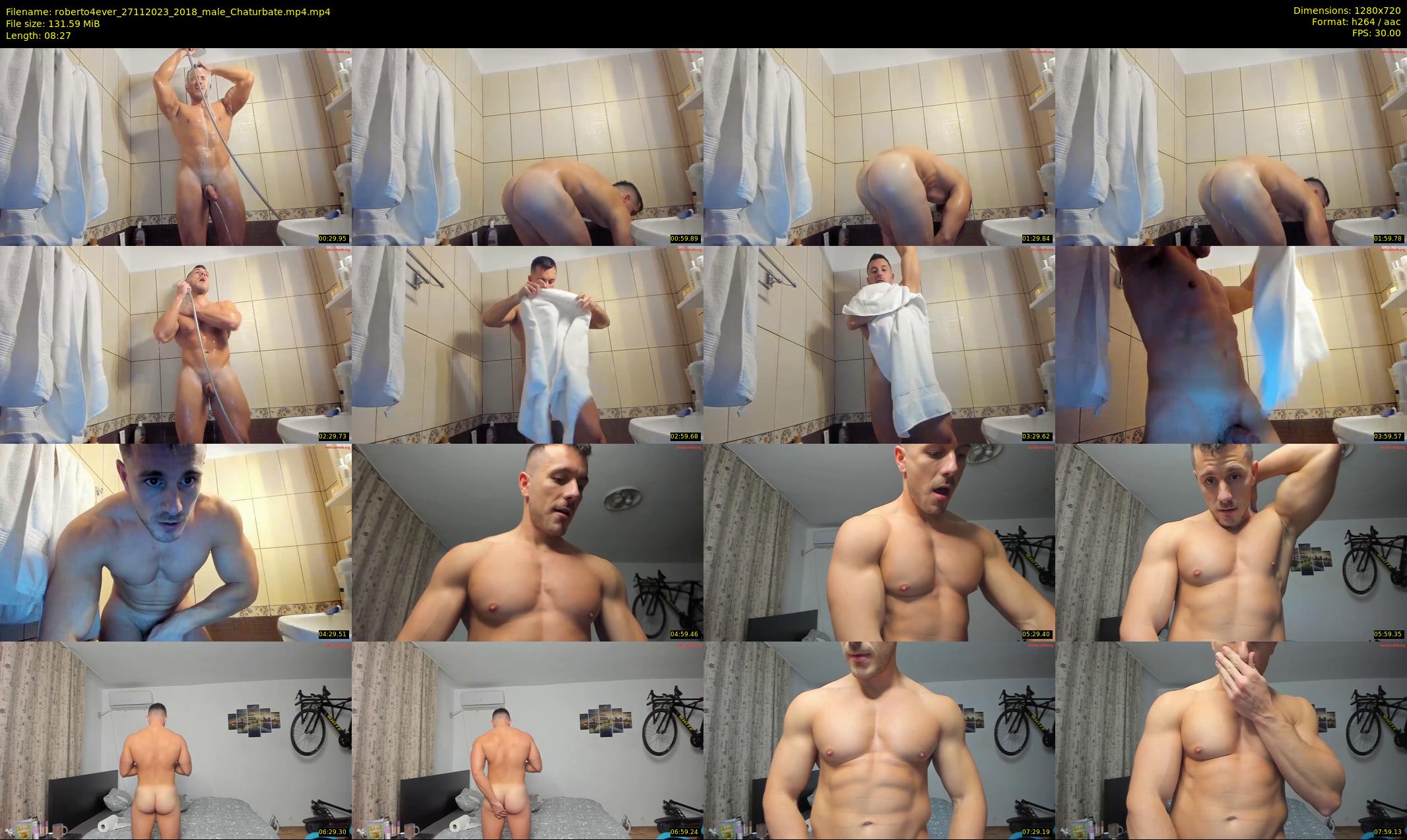roberto4ever — 9 minute Chaturbate male cam show recording, 720p, Nov 27, 2023