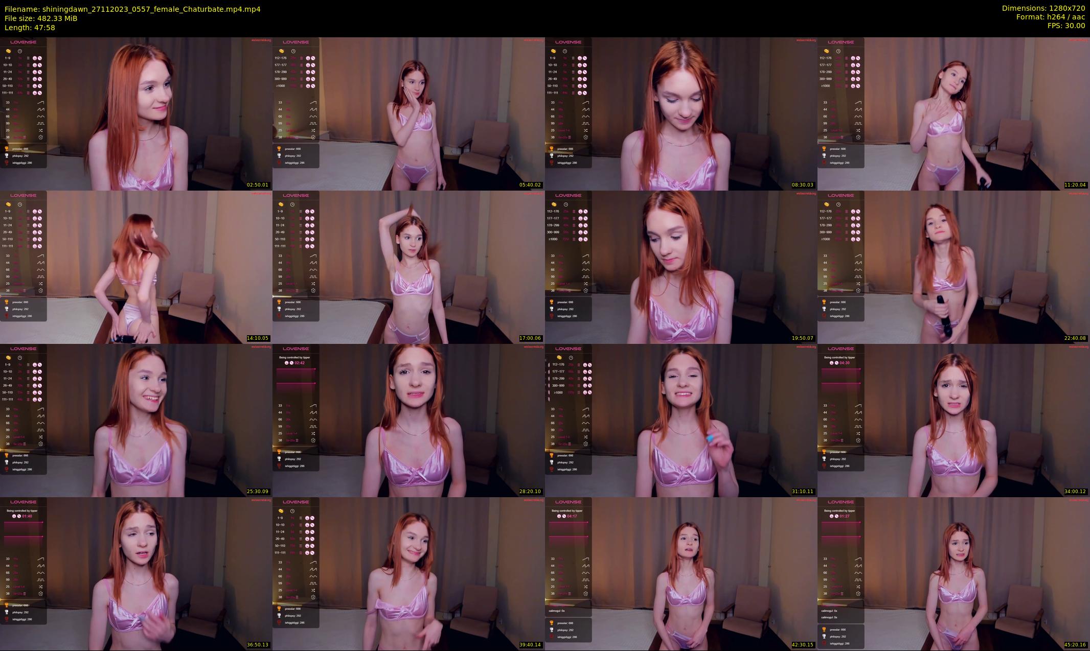 shiningdawn — 48 minute Chaturbate female cam show recording, 720p, Nov 27, 2023